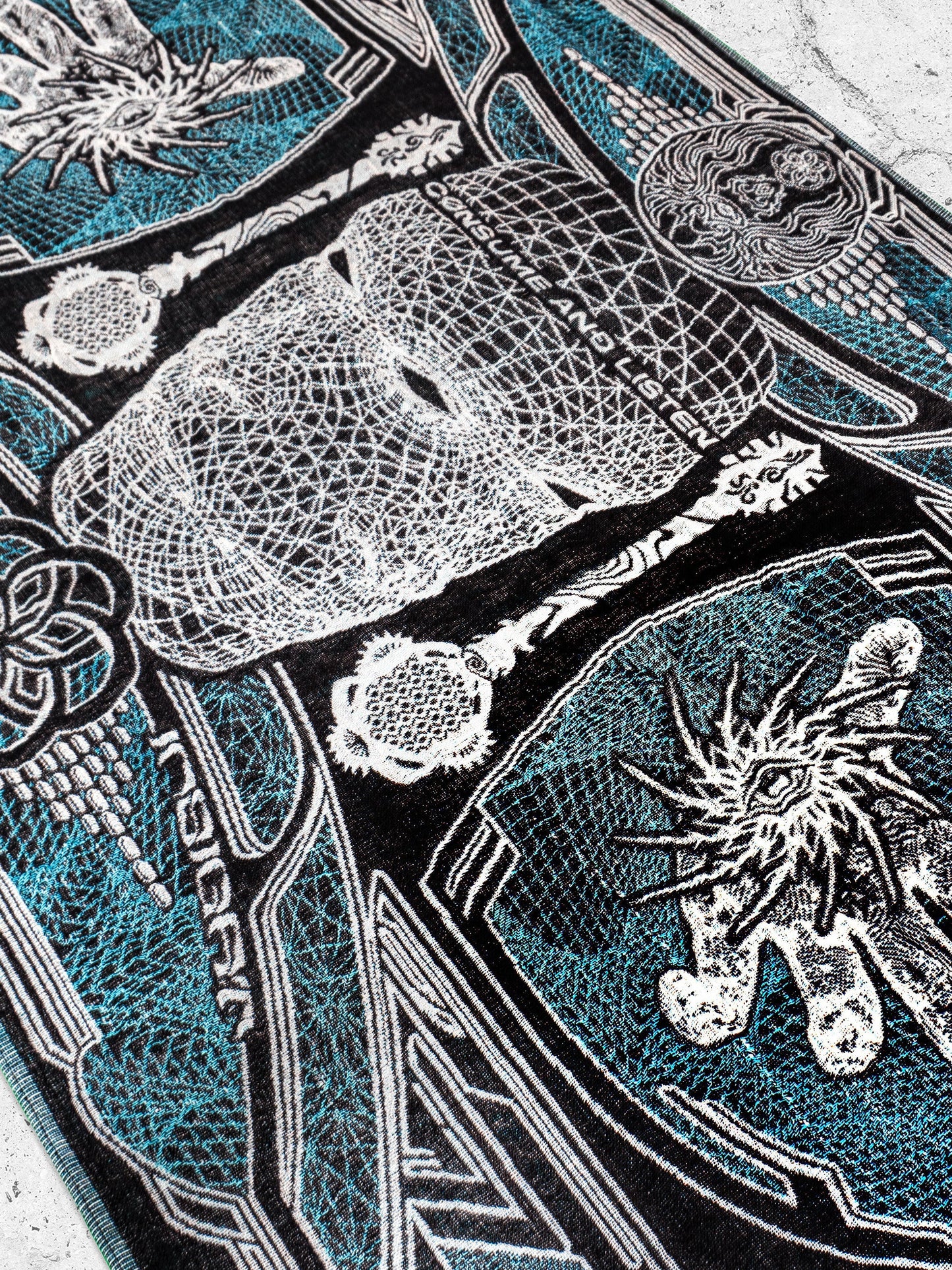 RESTOCKED ✦ GOLDEN TEACHERS V1 • AQUAMARINE • Festival Shawl/Scarf - Concordia Style Boutique