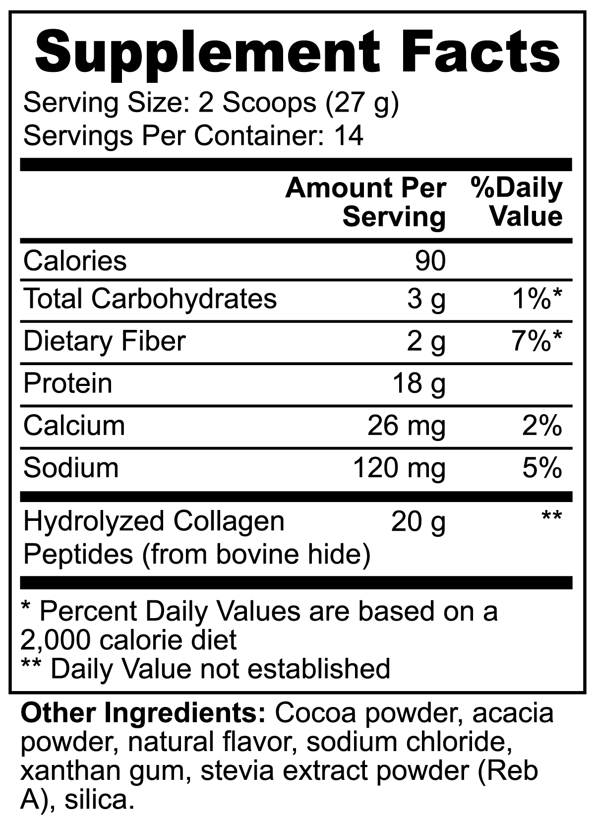 Grass-Fed Collagen Peptides Powder (Chocolate), 13.3 oz. - Concordia Style Boutique