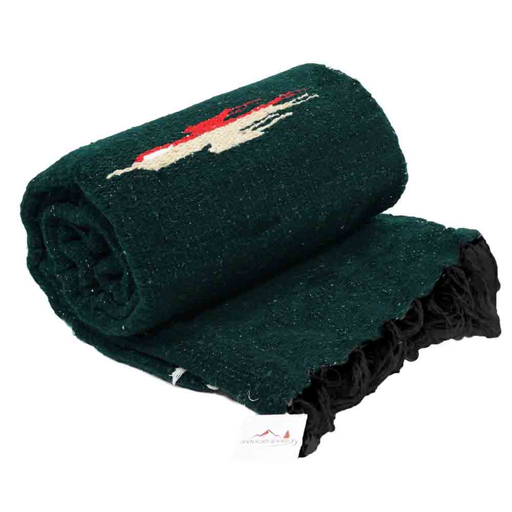 Dark Green Baja Thunderbird Blanket - Concordia Style Boutique