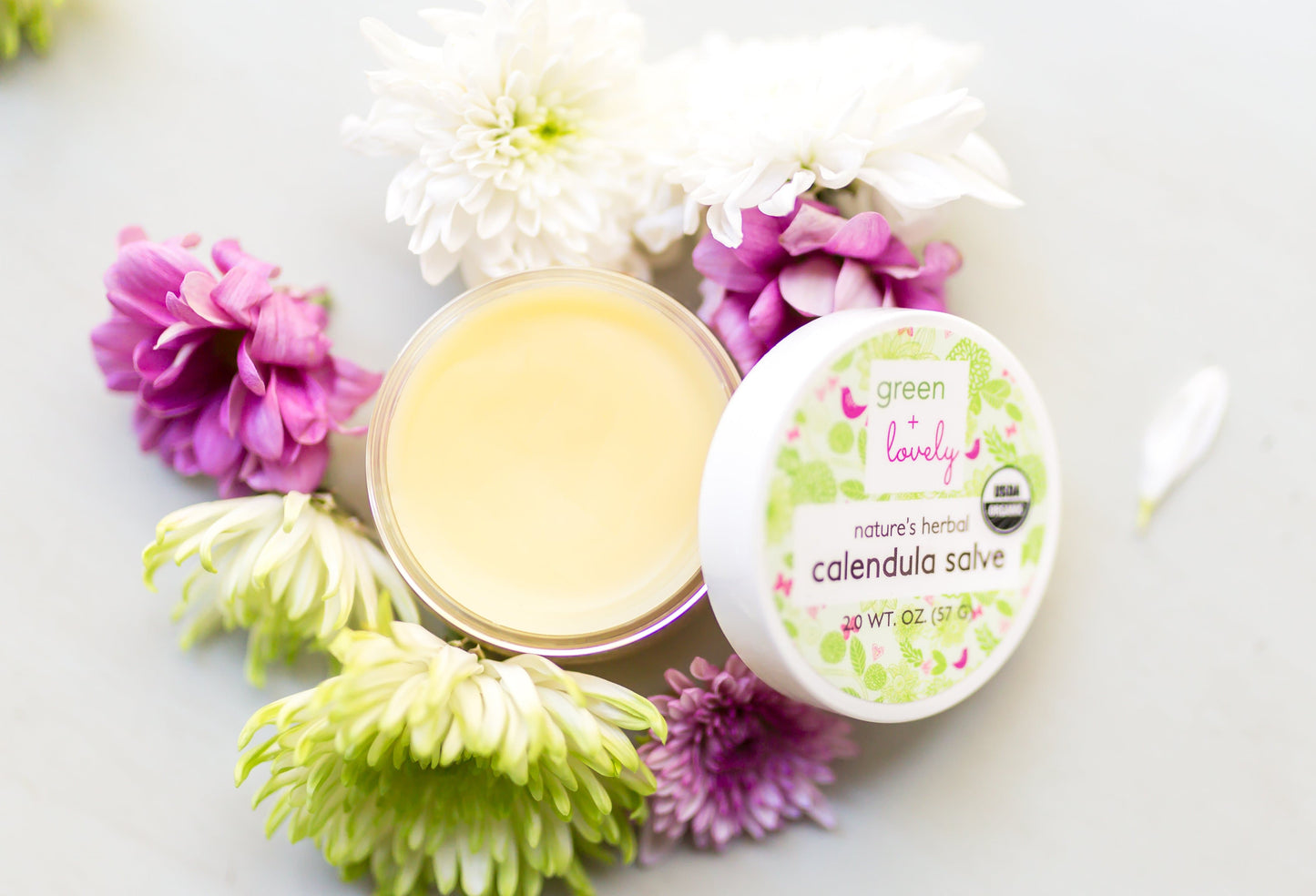 Nature's Herbal Calendula Salve, Organic - Eczema Cream - Multi-use Skin Cream, 2 oz - Concordia Style Boutique
