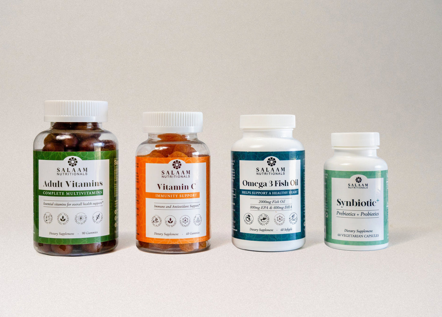 Halal Gut Health Restore Bundle – Multivitamin, Vitamin C, Fish Oil, and Synbiotic+ - Concordia Style Boutique