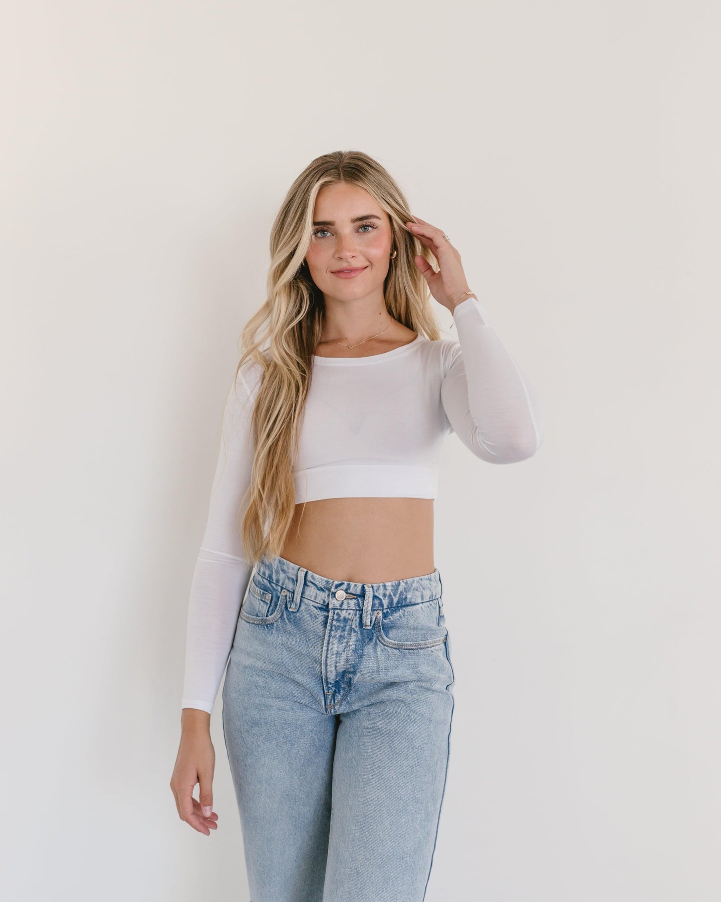 Crew Neck Long Sleeve Halftee - Concordia Style Boutique