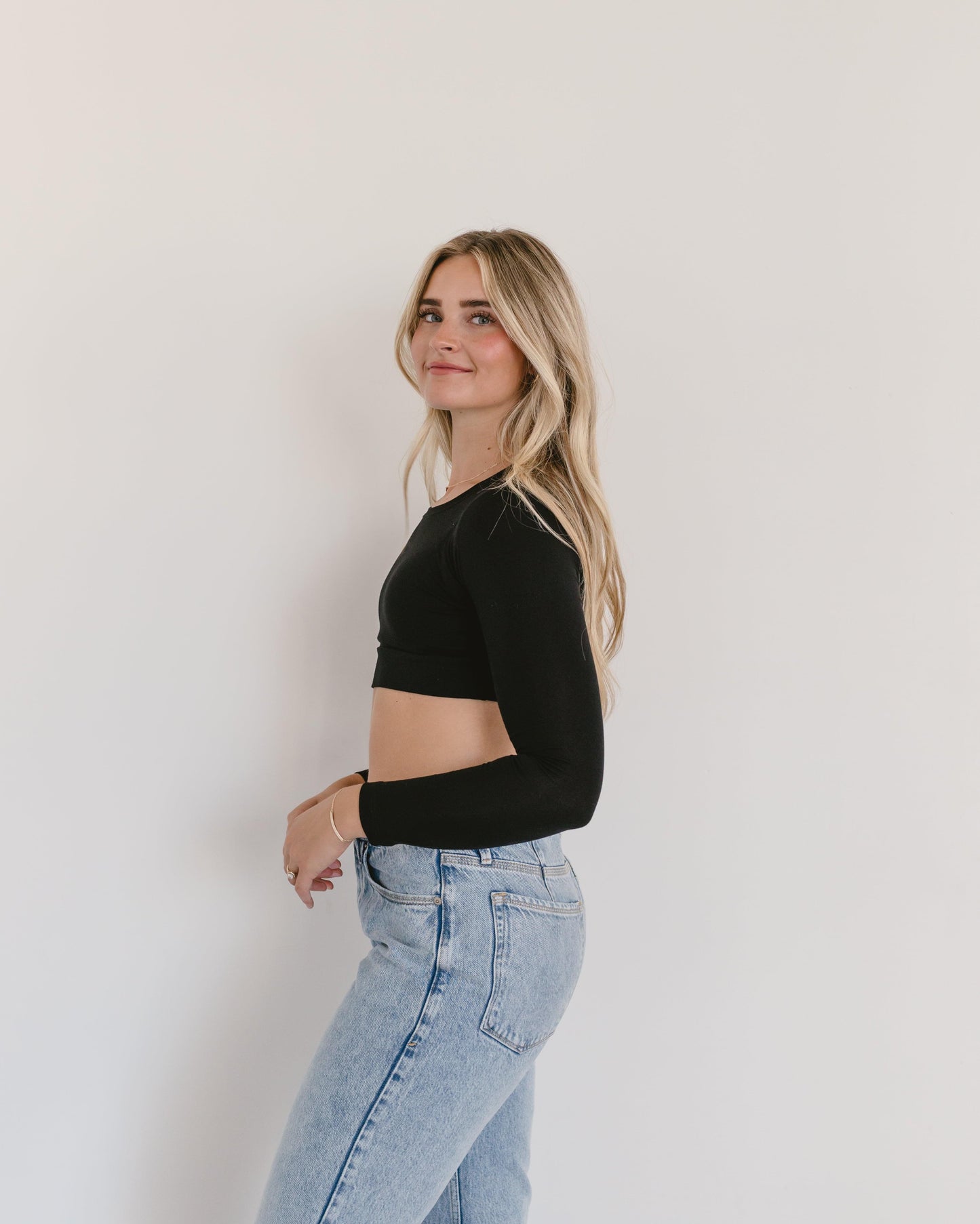 Crew Neck Long Sleeve Halftee - Concordia Style Boutique