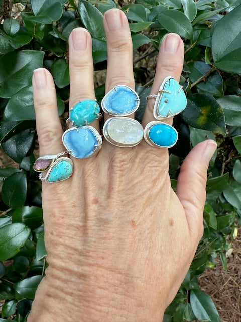 Golden Hills Turquoise Ring 14K Gold