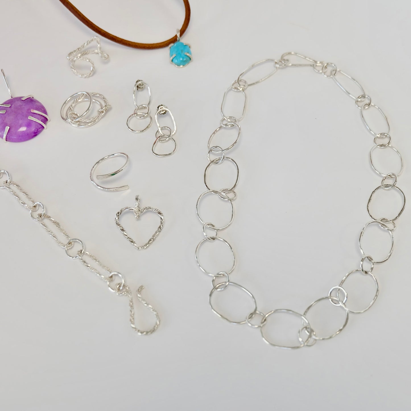Sterling Silver Paperclip Bracelet