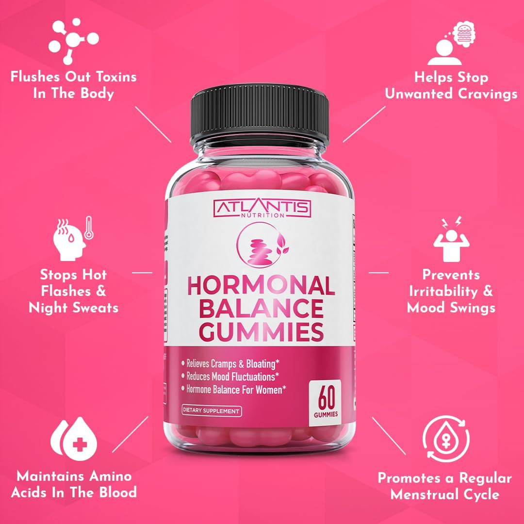 Hormonal Balance & PMS Relief Gummies – Mood & Cramp Support