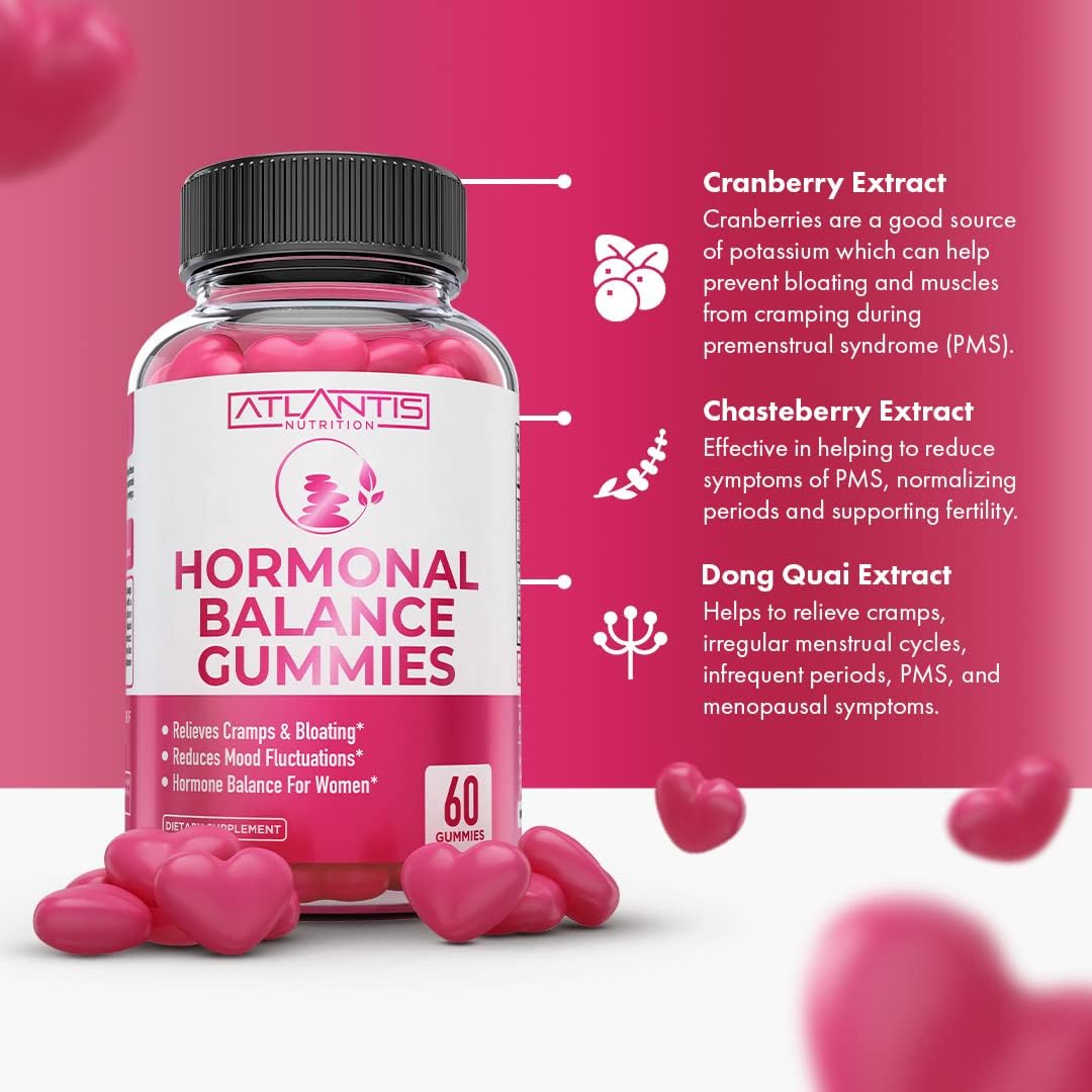 Hormonal Balance & PMS Relief Gummies – Mood & Cramp Support