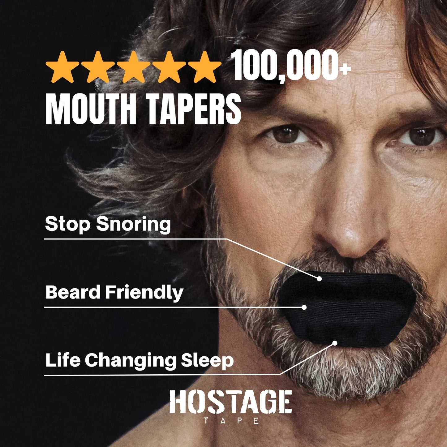 Hostage Mouth Tape - Reduces Snoring and; Enhances Sleep Quality