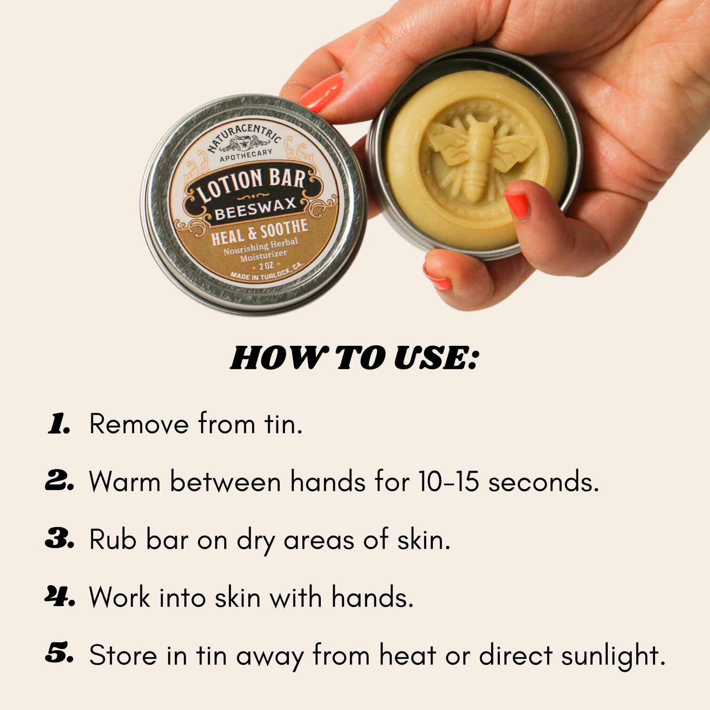 Heal and Soothe Beeswax Lotion Bar - Concordia Style Boutique