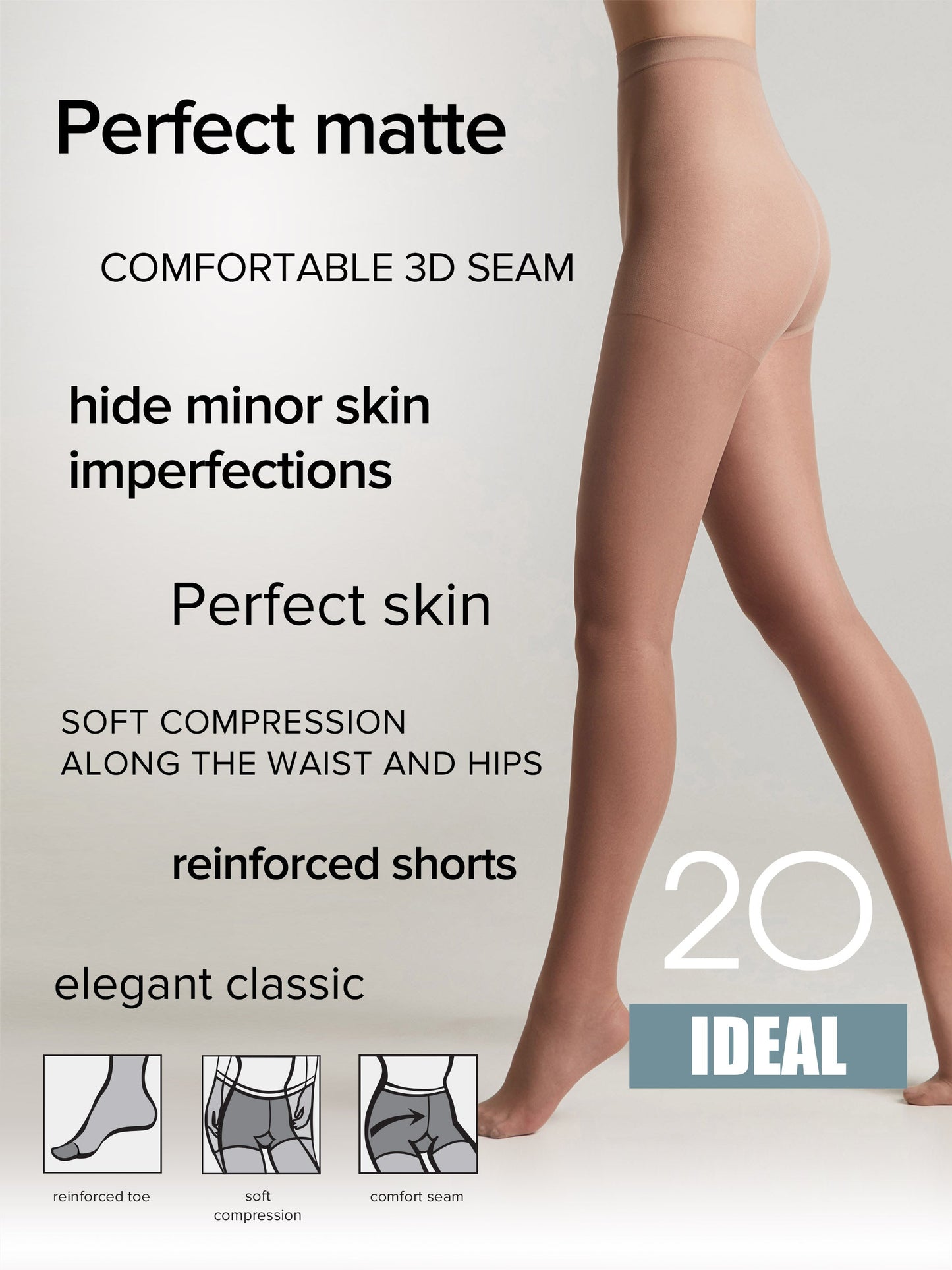 Tights Conte Ideal 20 Den - Ultimate Matt - Concordia Style Boutique