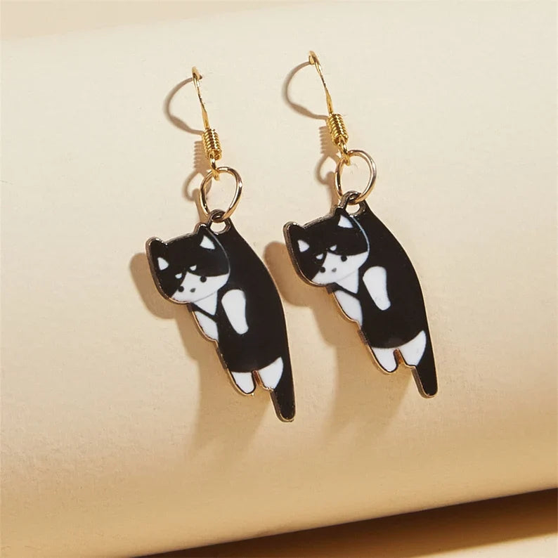 DANGLING CATS EARRINGS (PAIR) - Concordia Style Boutique