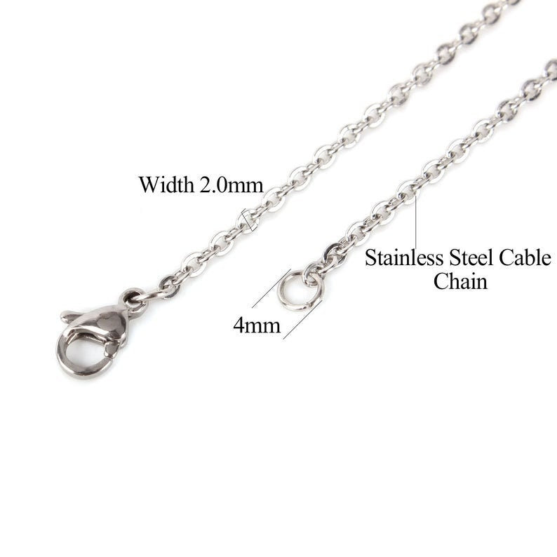 Small Circle Resin Seascape Necklace