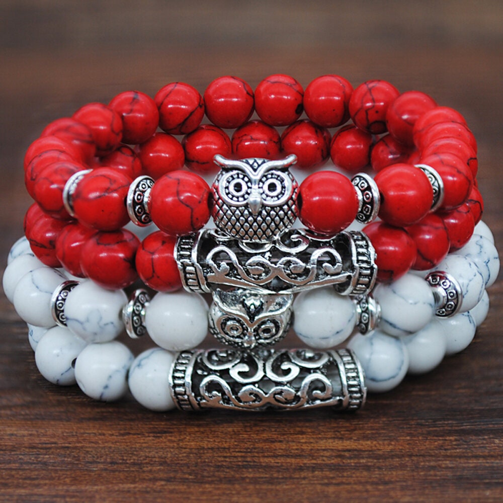 White Turquoise Relaxation Bracelet