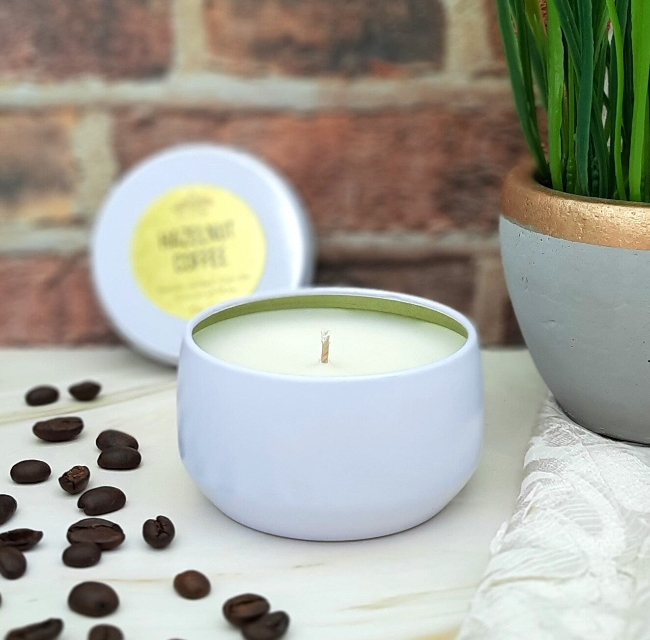 Cactus Rain 4oz Candle | White Travel Tin