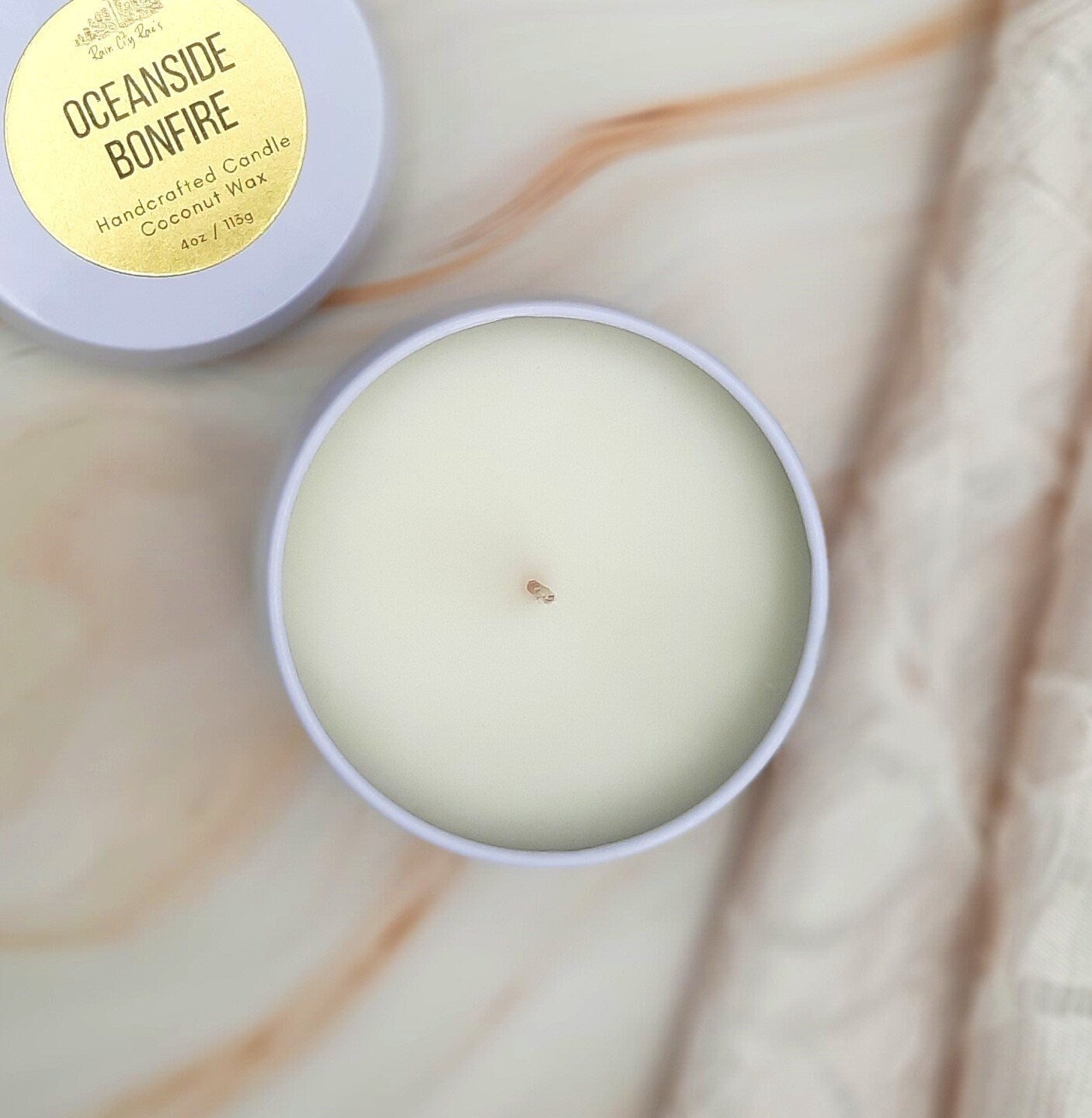 Cactus Rain 4oz Candle | White Travel Tin