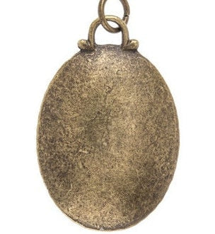 Rainbow Rhinestone Oval Necklace