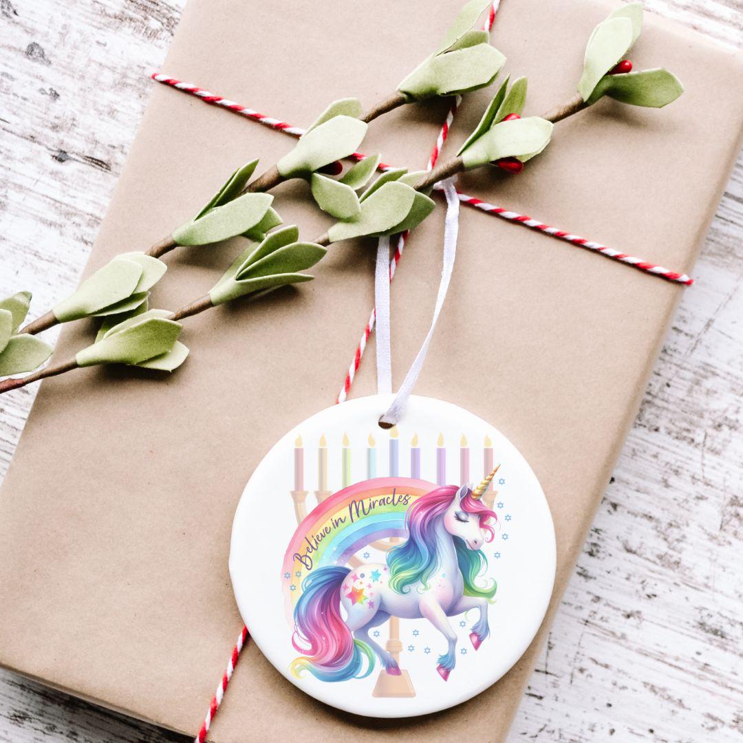 Believe in Miracles Holiday Ornament