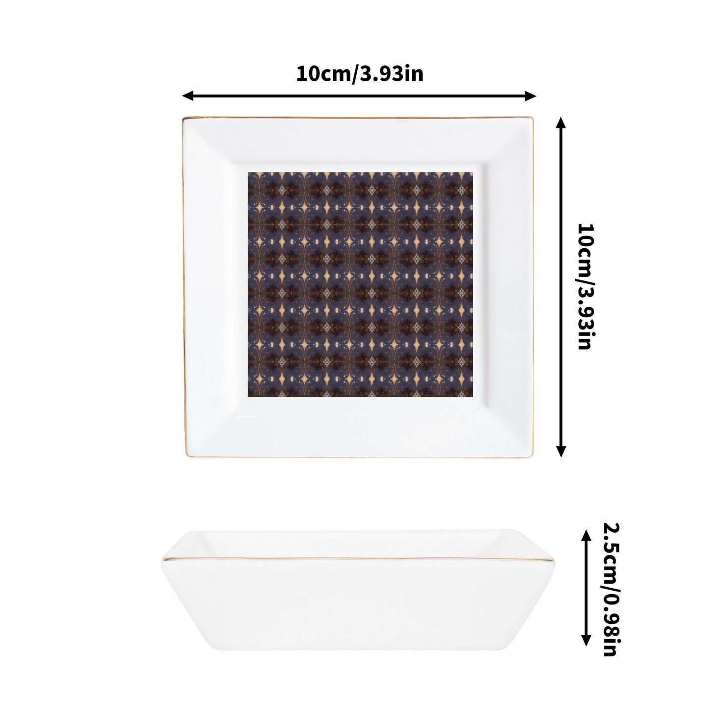 Custom Ceramic Square Dinner Plates Appetizer Plates 1 Pc , 2 Pcs, and 4 Pcs - "Vintage" - Premium Dinner Plate from Concordia Style Boutique - Just $24.78! Shop now at Concordia Style Boutique