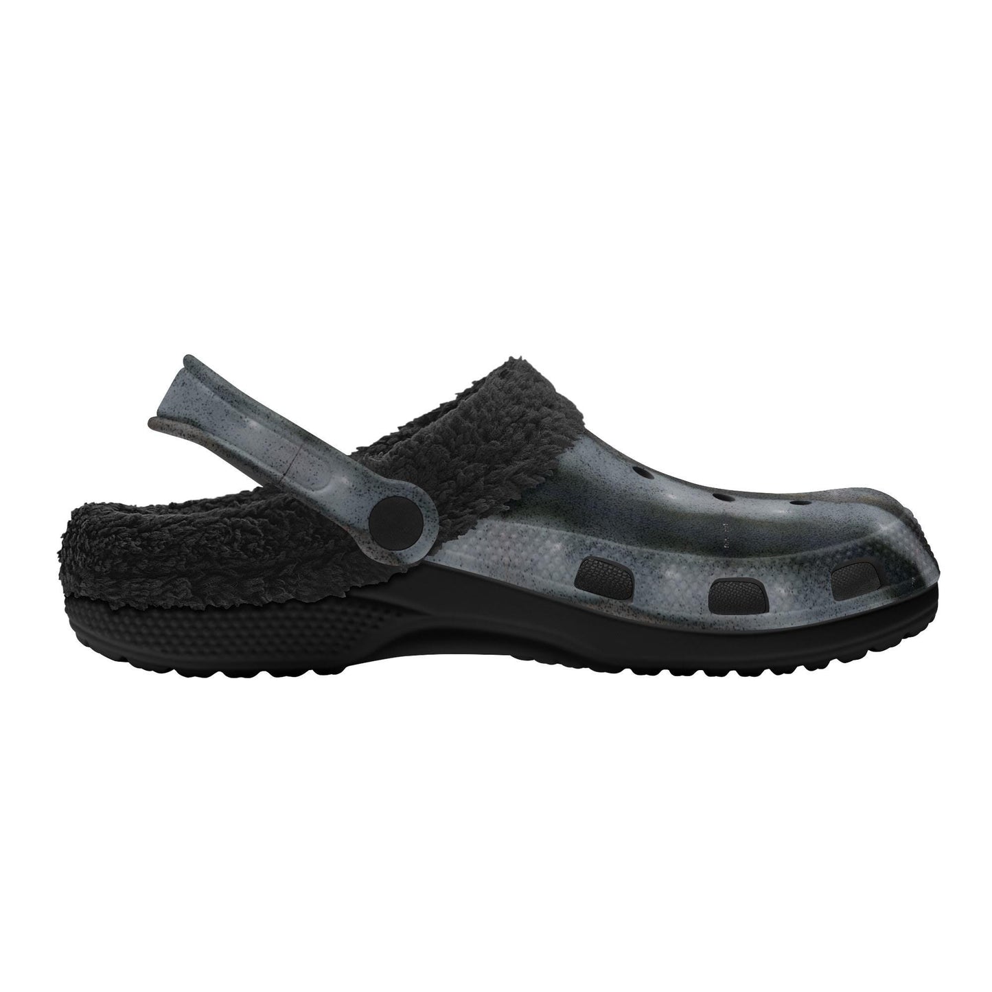 Adults Warm Black House Clogs for Winter- Fur Lined Garden Slippers - "The Alien" - Premium House Clogs from Concordia Style Boutique - Just $35.98! Shop now at Concordia Style Boutique