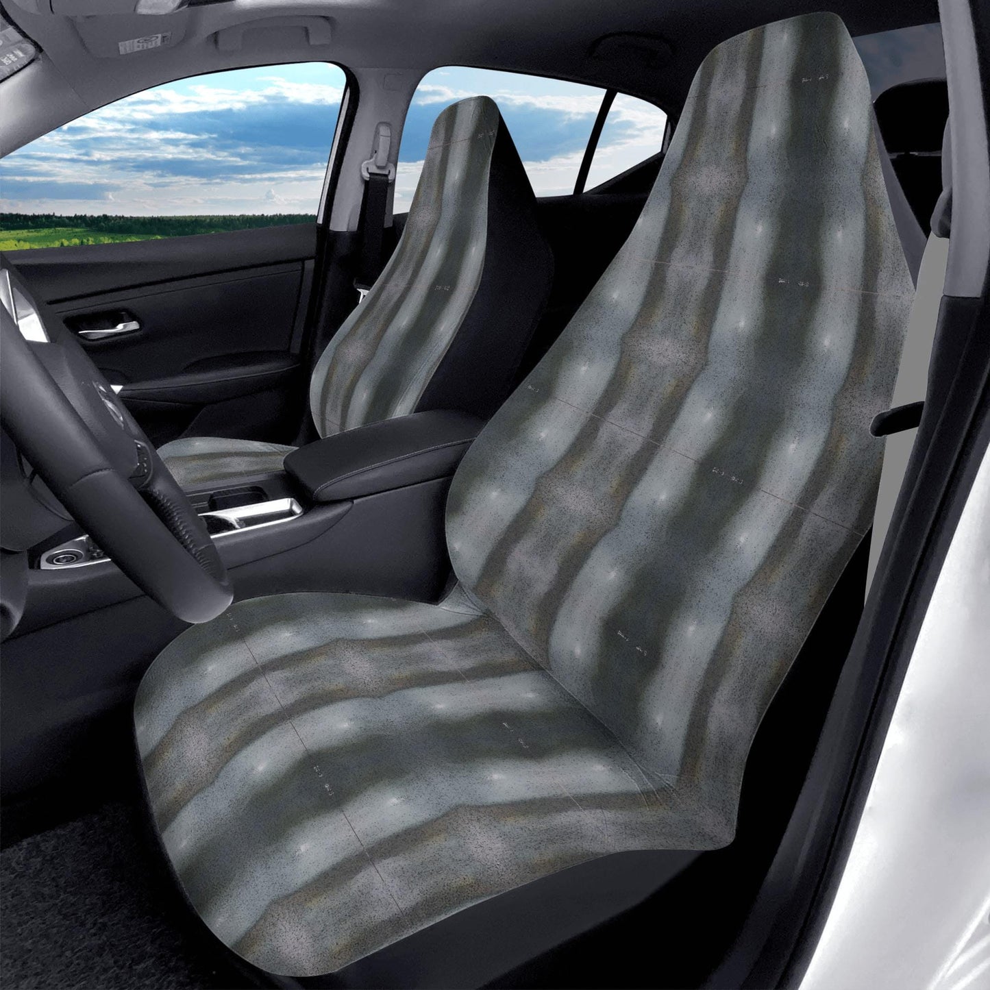 Soft and Lightweight Back Car Seat Covers (2pcs) - "The Alien" - Premium Seat Covers from Concordia Style Boutique - Just $72.98! Shop now at Concordia Style Boutique