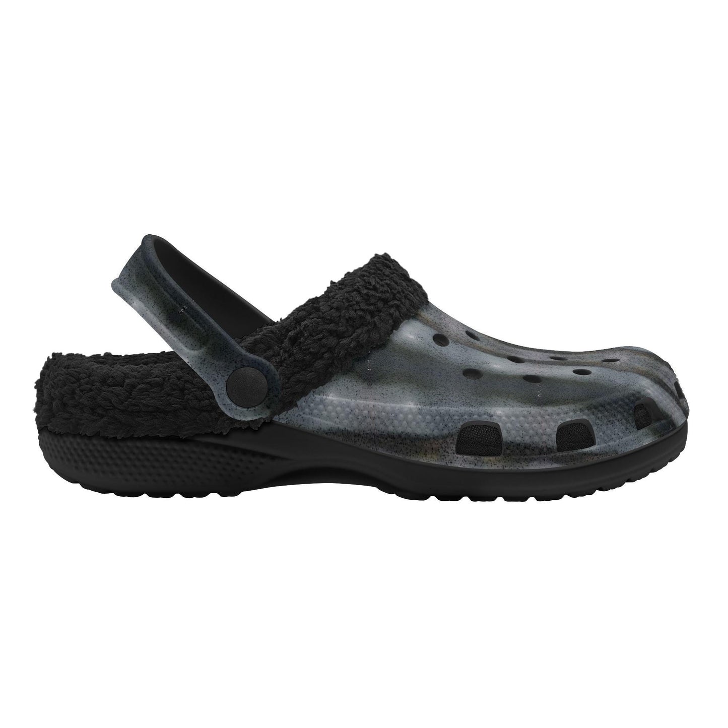 Adults Warm Black House Clogs for Winter- Fur Lined Garden Slippers - "The Alien" - Premium House Clogs from Concordia Style Boutique - Just $35.98! Shop now at Concordia Style Boutique