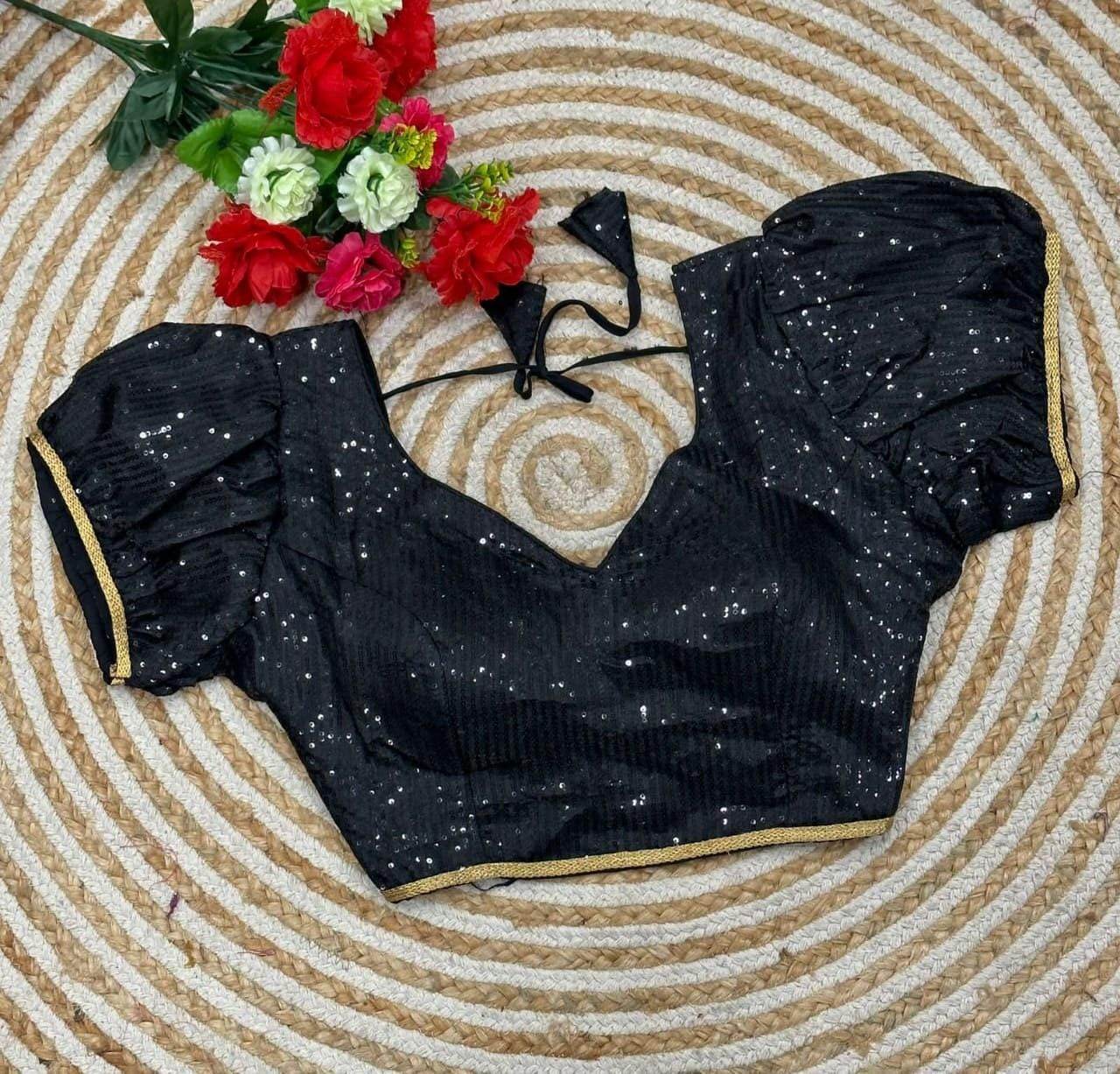 3306 sequin blouses | readymade blouse for saree
