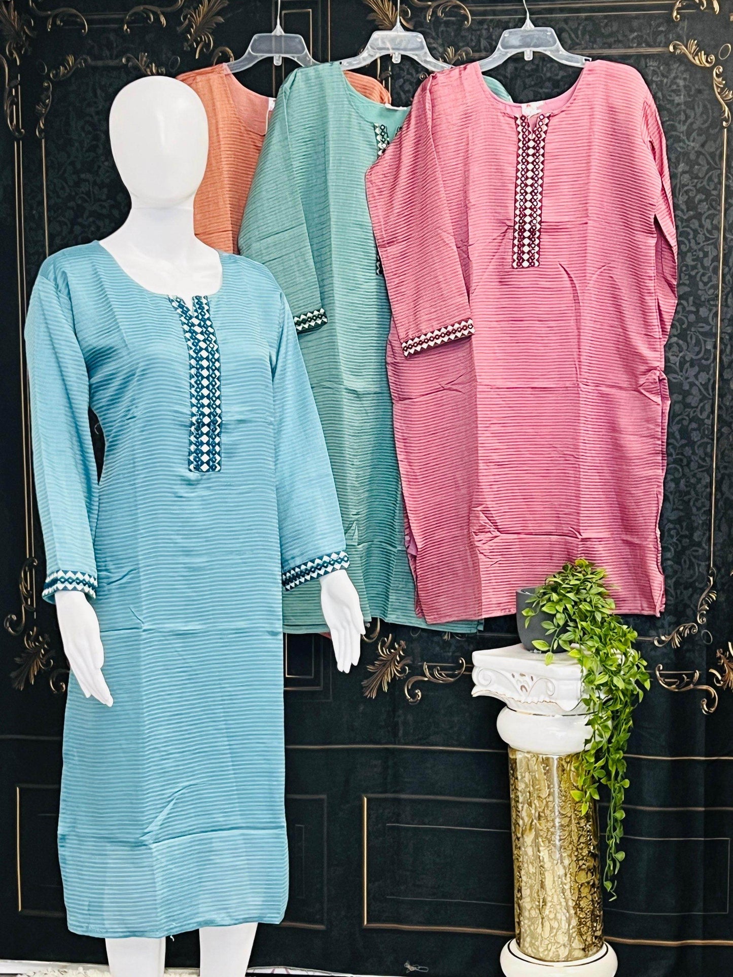 Chinon silk kurti