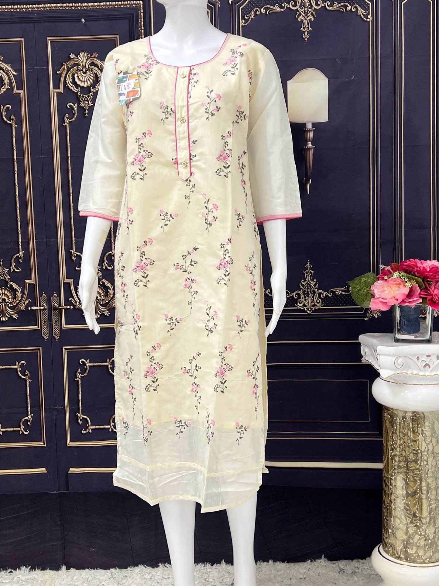 Chanderi silk kurti
