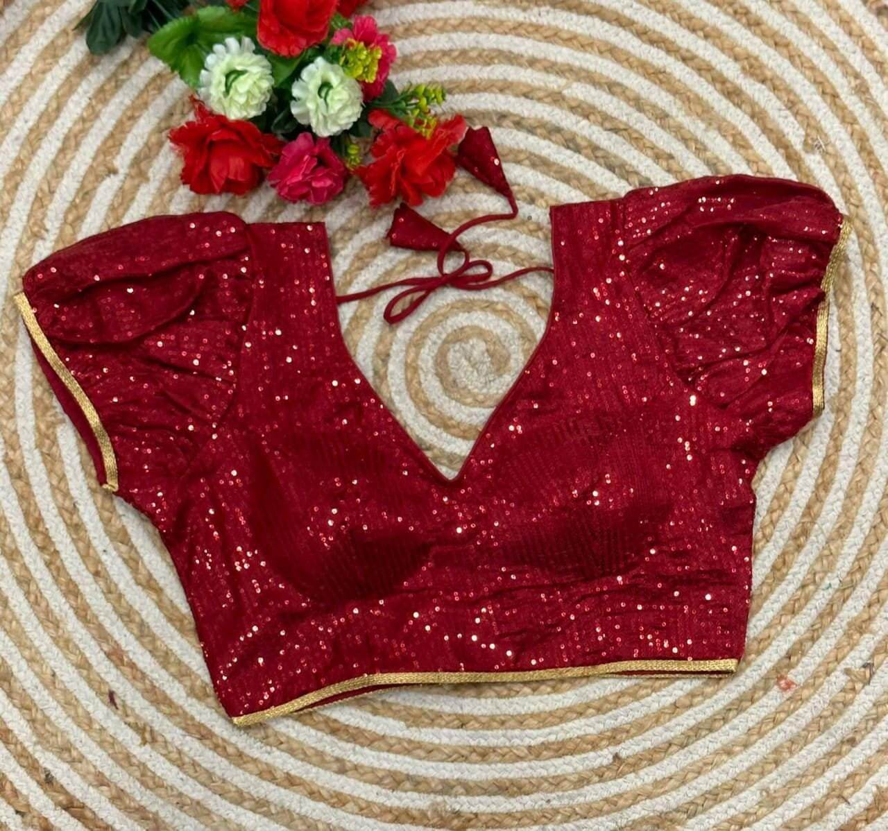 3306 sequin blouses | readymade blouse for saree