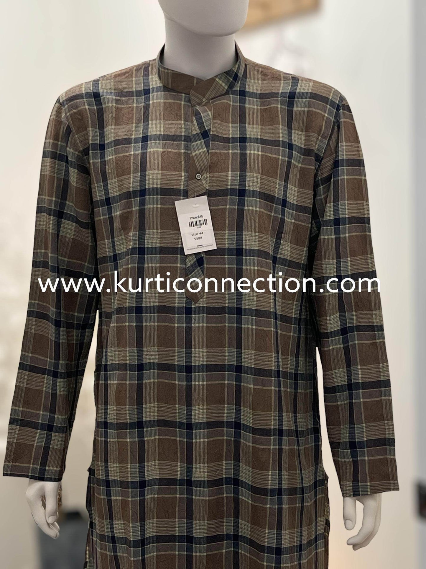 Check pattern Kurta (Pant not included )