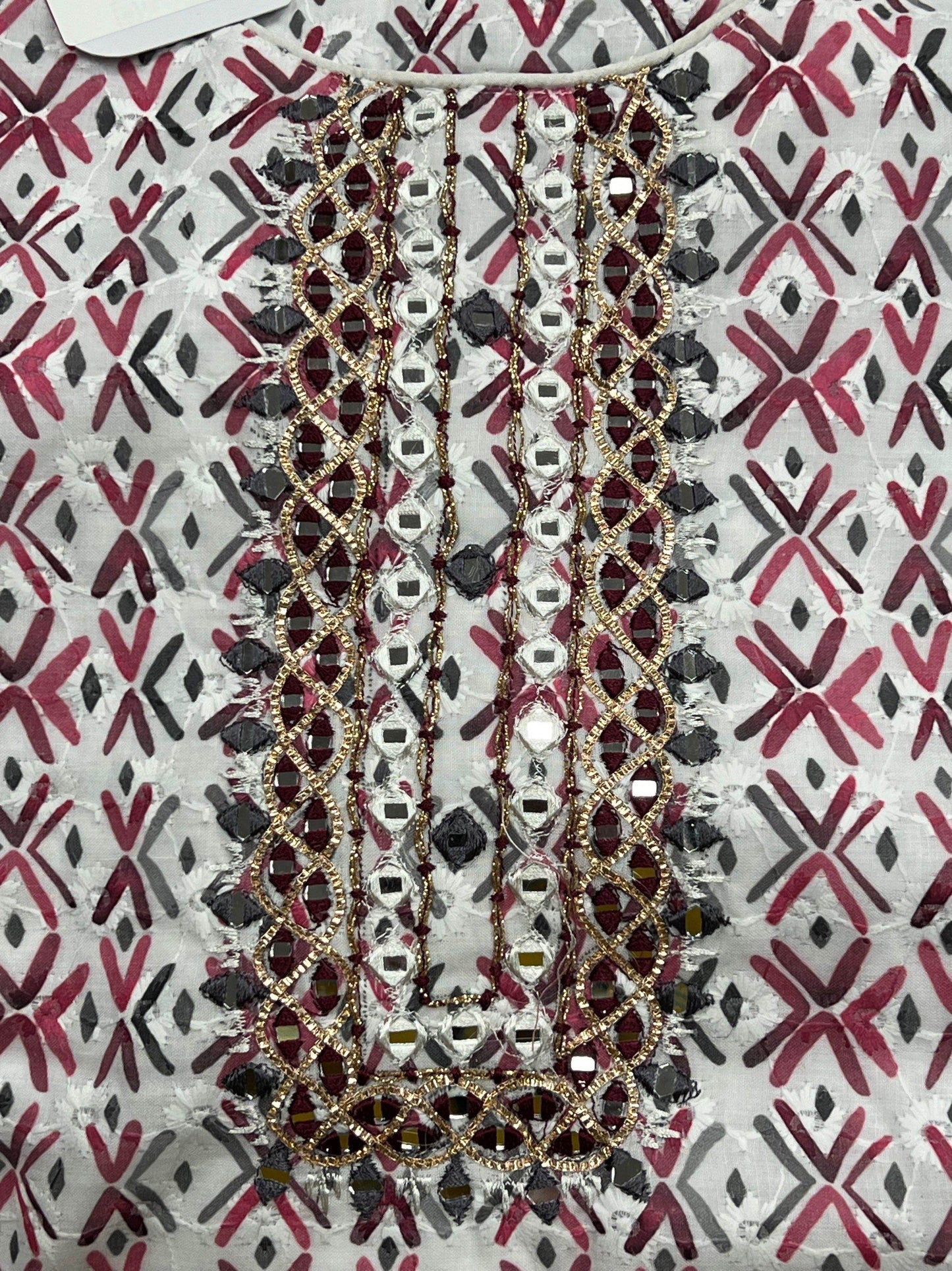 Cotton chikankari kurti