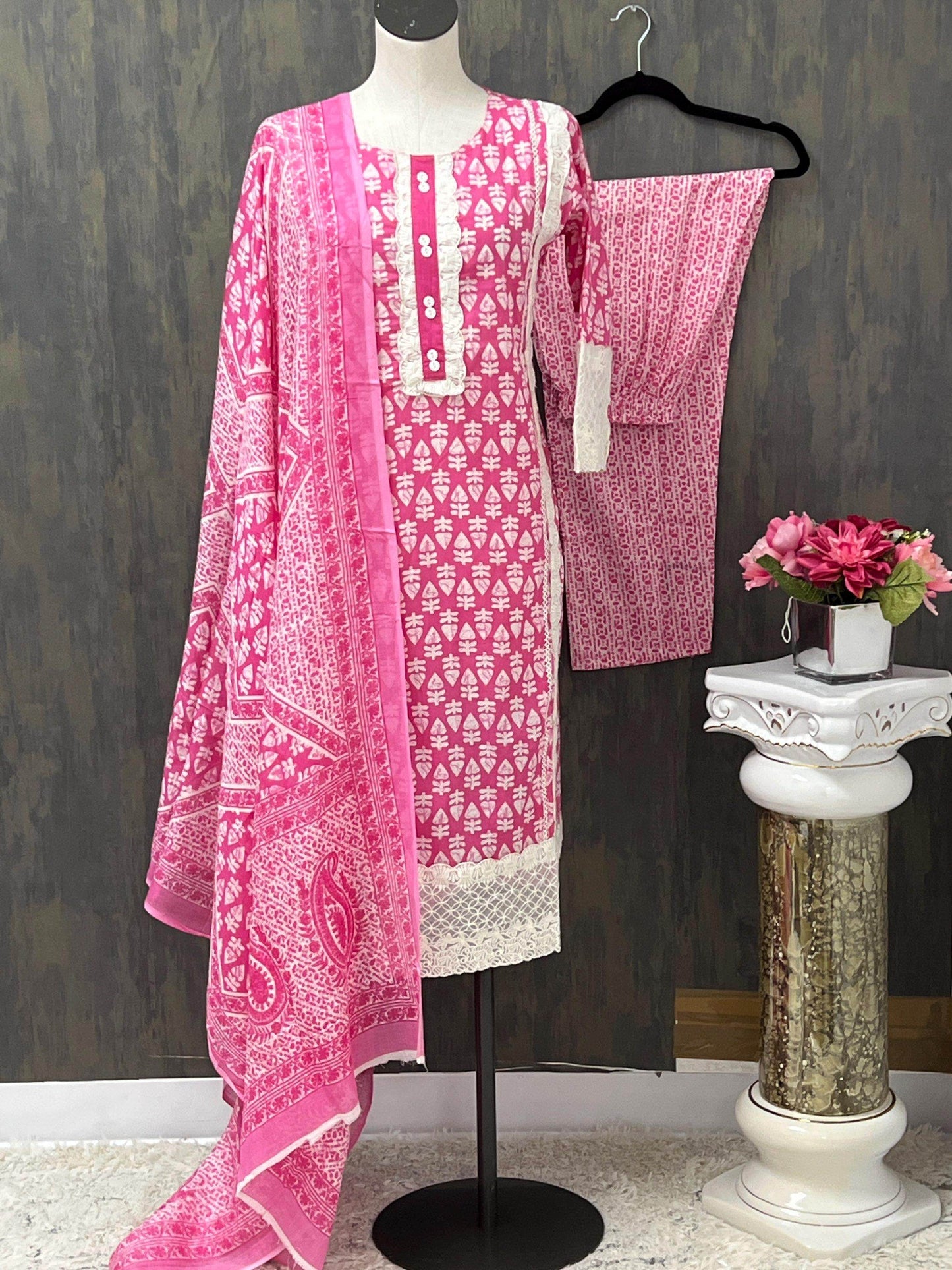 Cotton kurti pant set