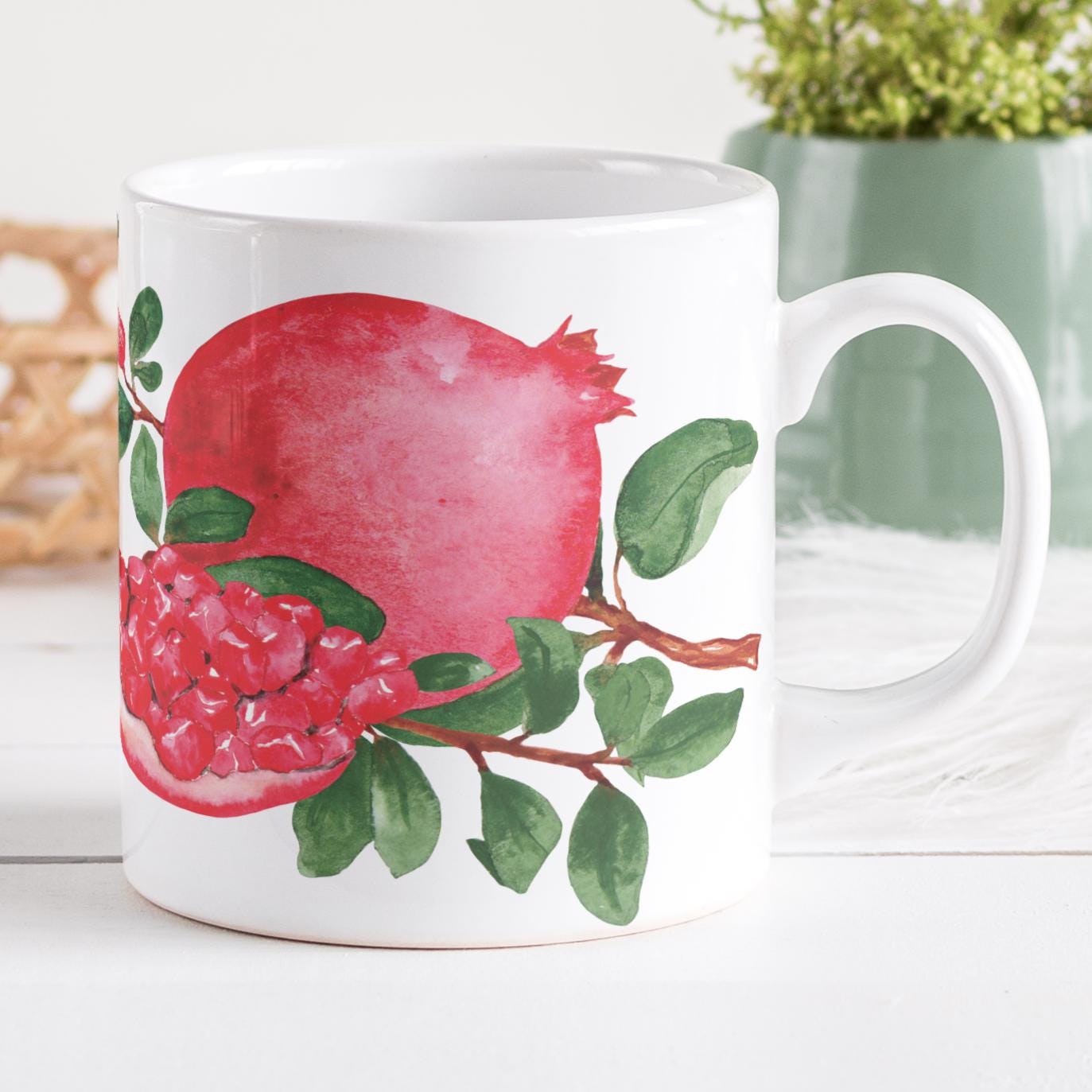 Rosh Hashana Shehechiyanu Season Pomegranate Coffee Mug