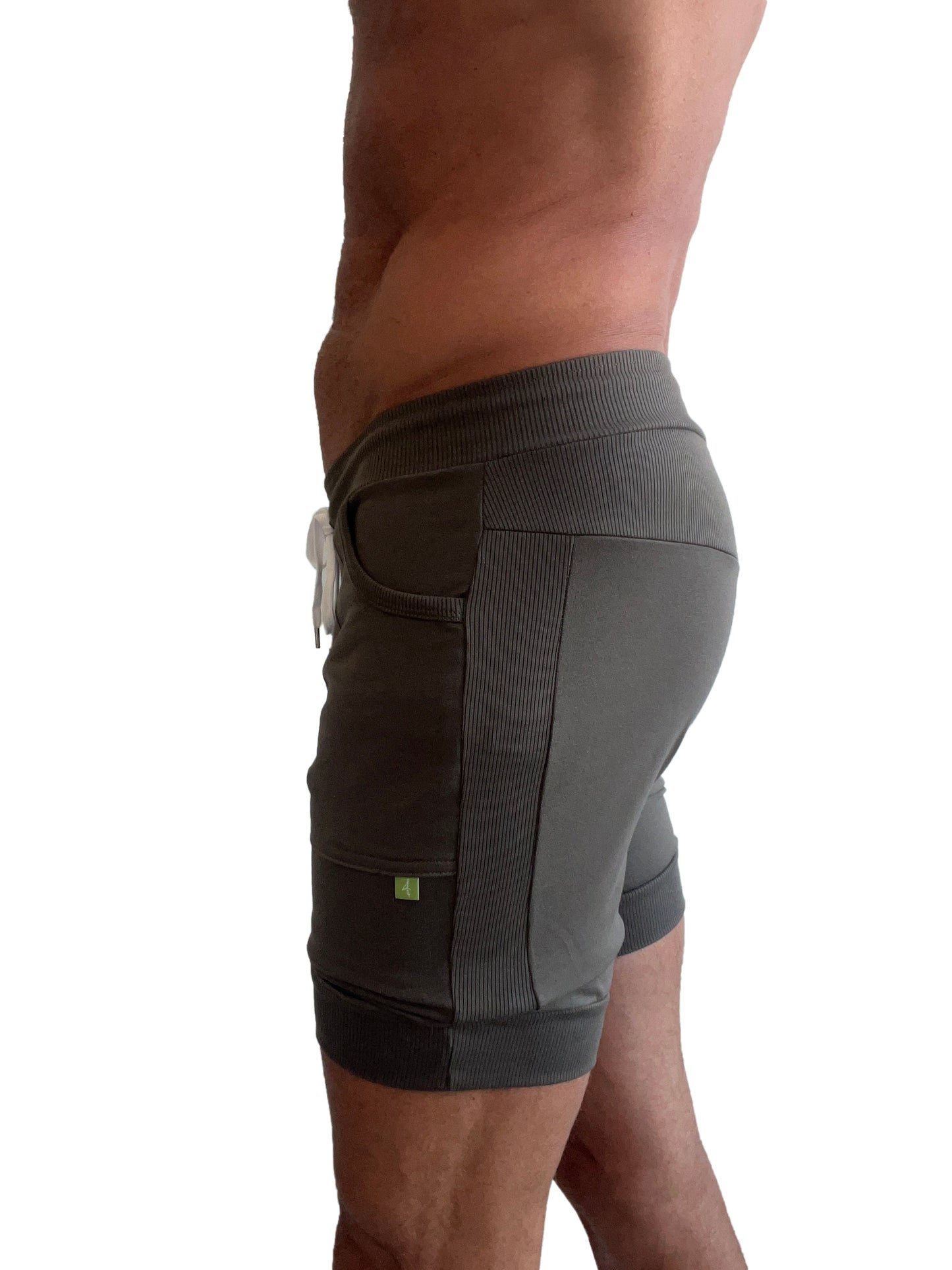 Cuffed Yoga Short (Army Green) - Concordia Style Boutique