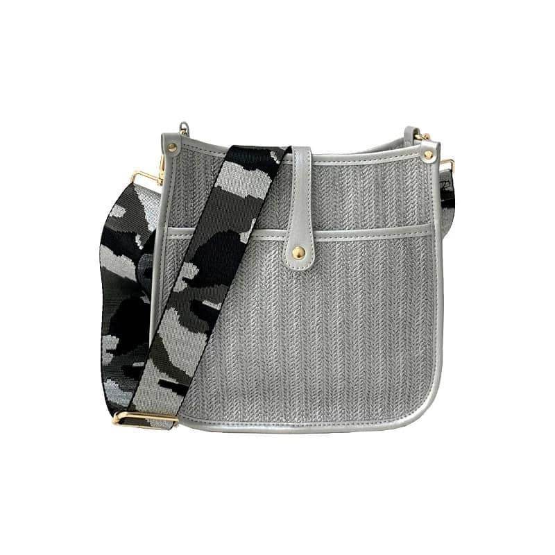 Kit Crossbody - Gray Straw - Concordia Style Boutique