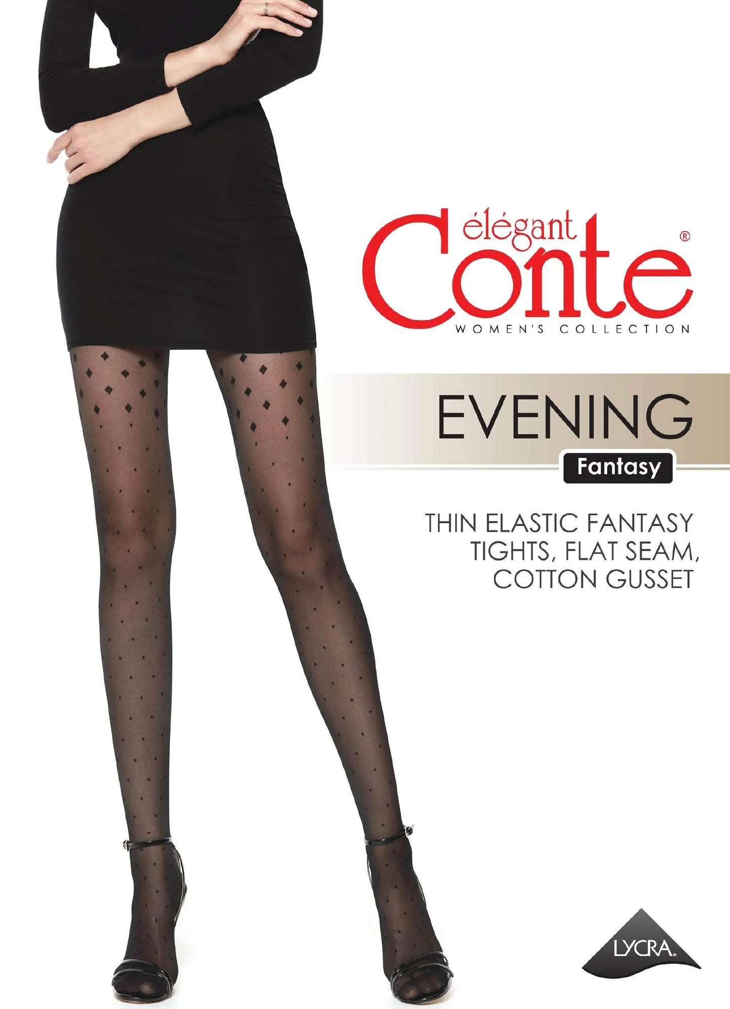 Fantasy Tights Conte Evening - Stockings Dots Triangles - Concordia Style Boutique