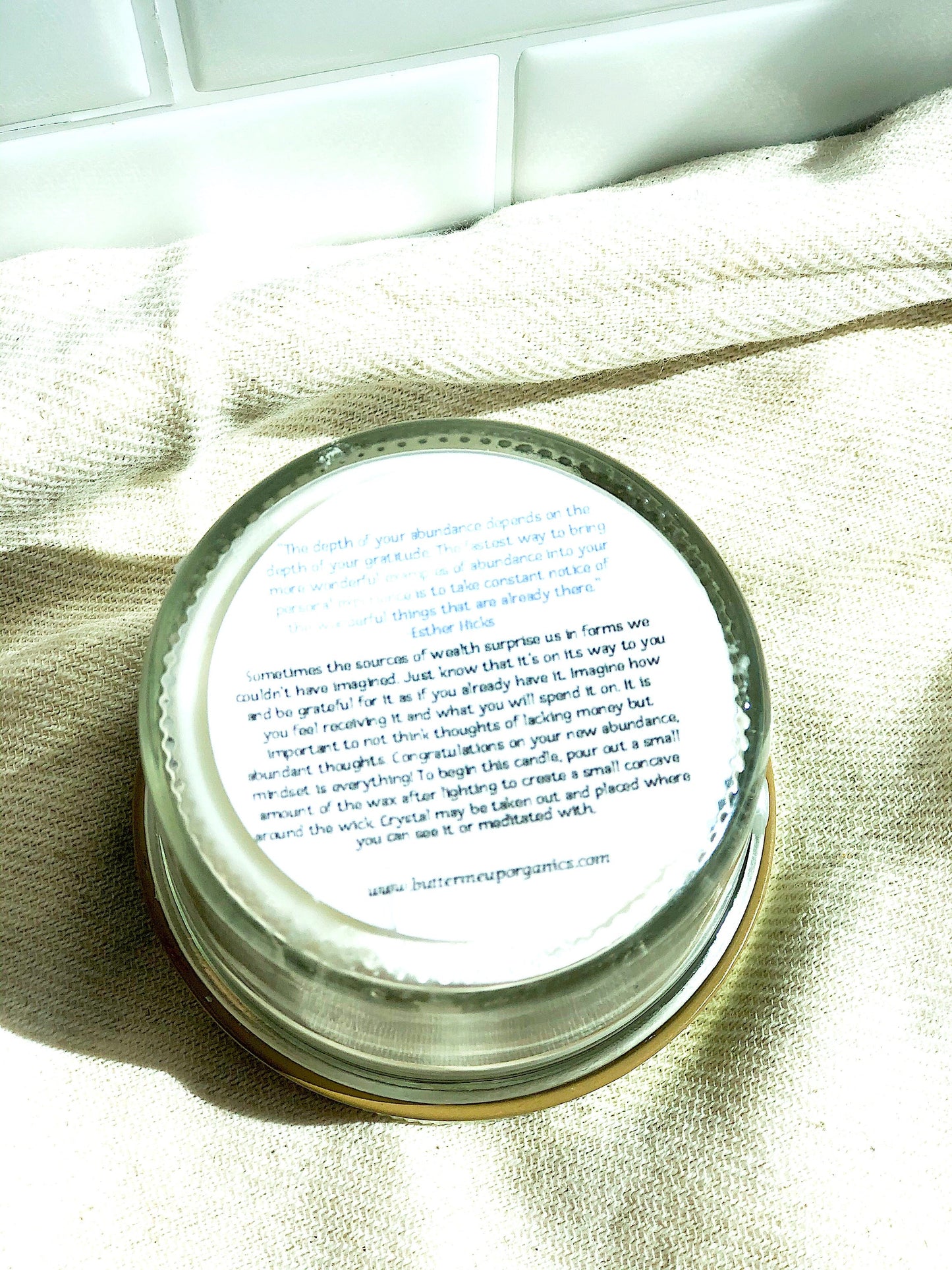 Abundance Candle / Ritual Candle / Intention Candle / Hand Poured Candle / Soy Wax Candle/ Butter Me Up Organics / Good Luck Candle / Money - Concordia Style Boutique