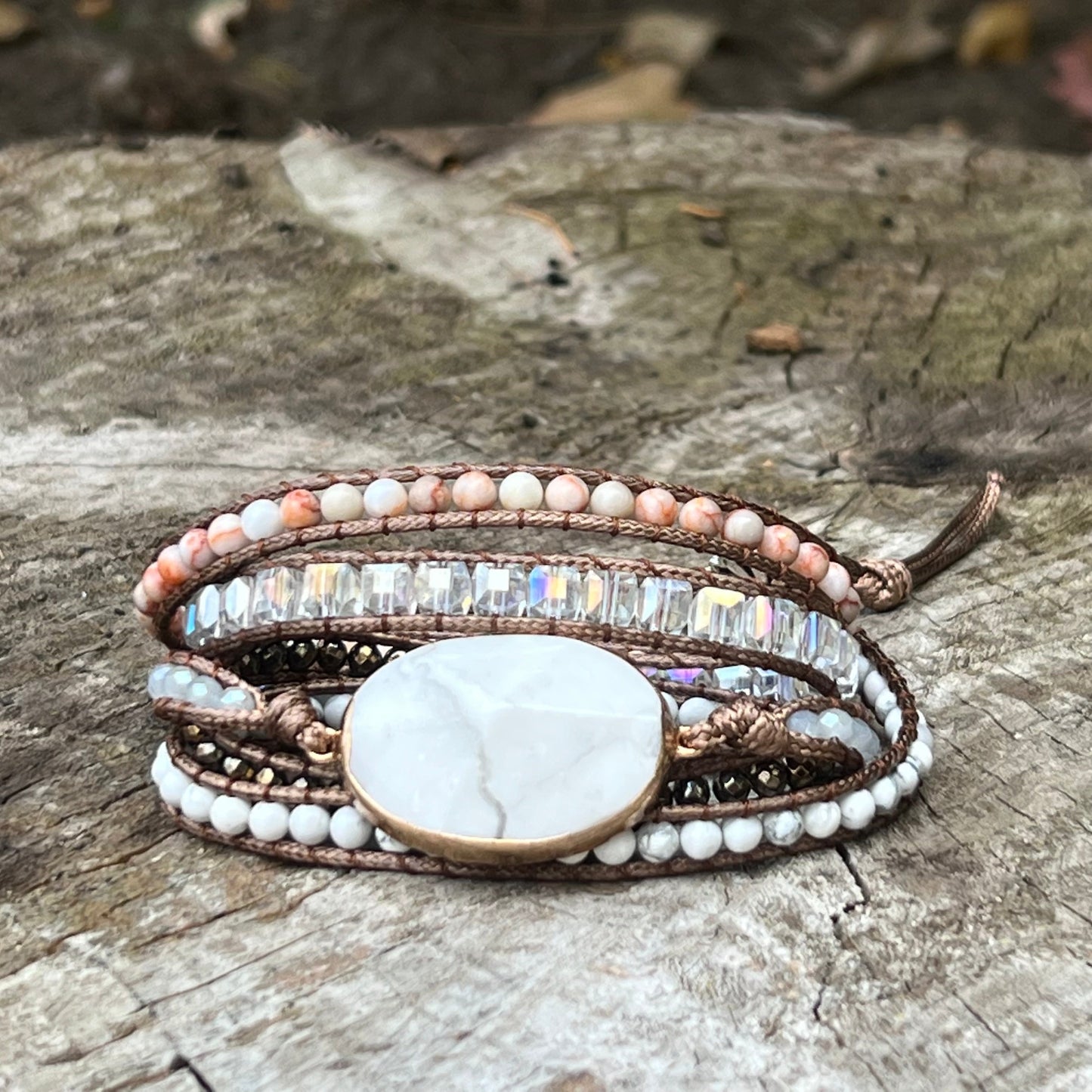 White Turquoise "Soothe Your Nerves" Bracelet