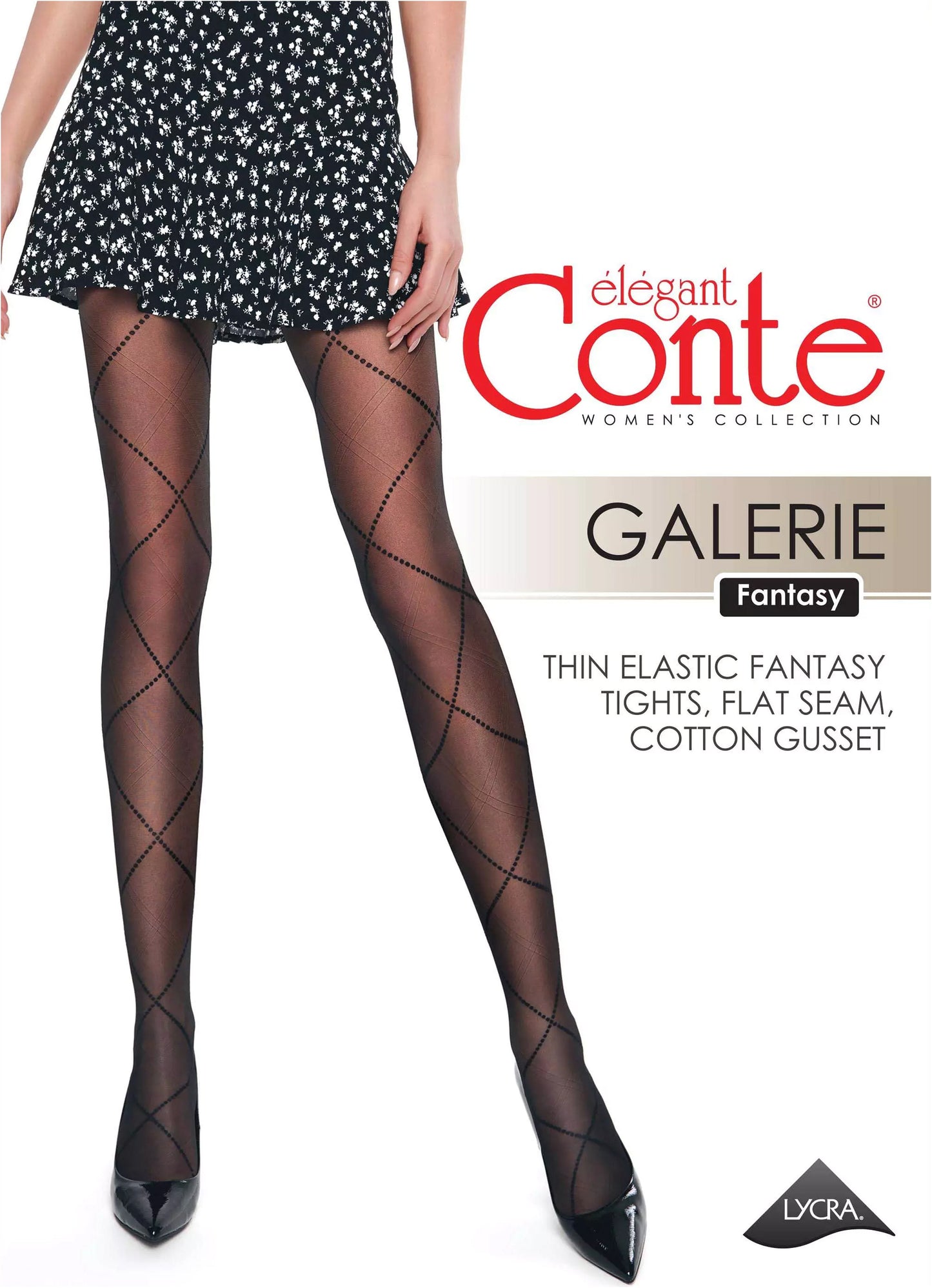 Fantasy Tights Conte Galerie - Lace-Up Imitation - Concordia Style Boutique