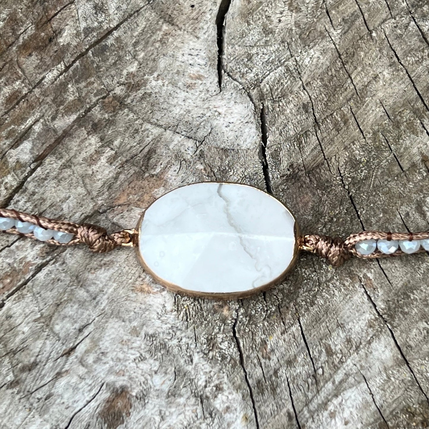 White Turquoise "Soothe Your Nerves" Bracelet