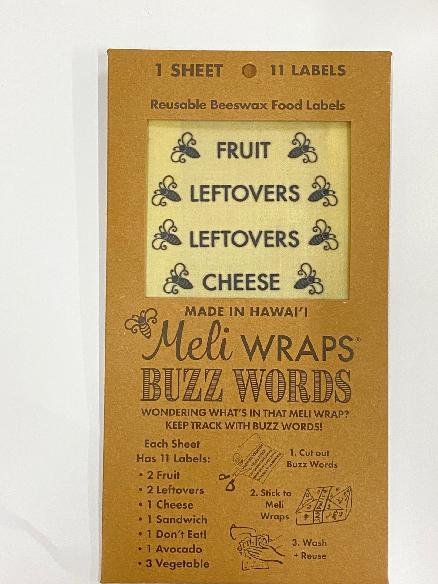 Buzz Words- Beeswax Wrap Food Labels - Concordia Style Boutique