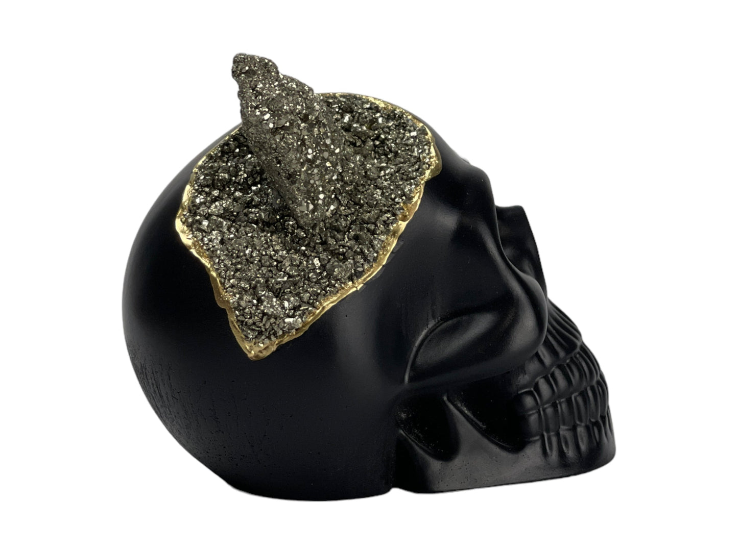 Pyrite Skull Head (black) - Concordia Style Boutique