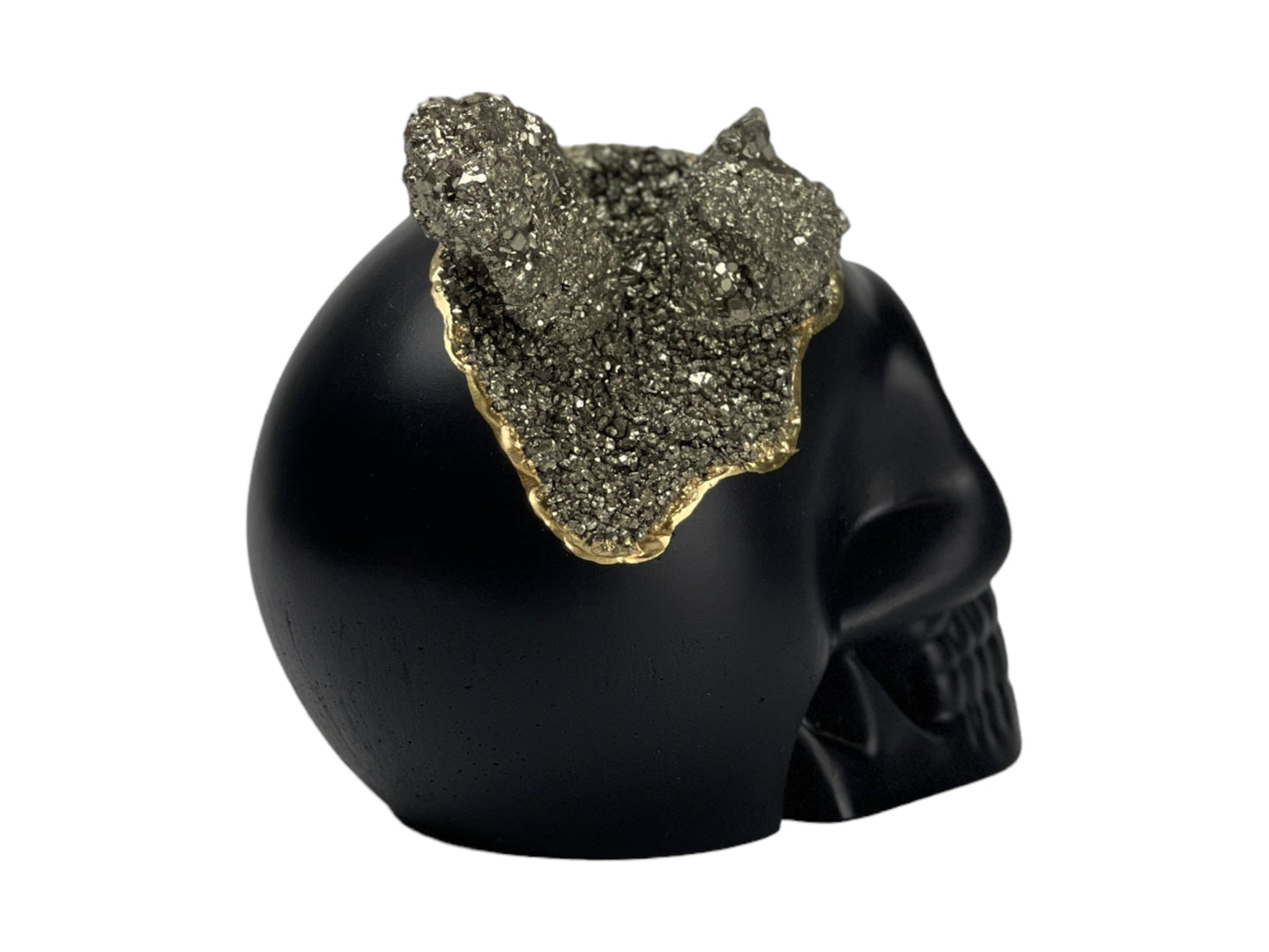 Pyrite Skull Head (black) - Concordia Style Boutique