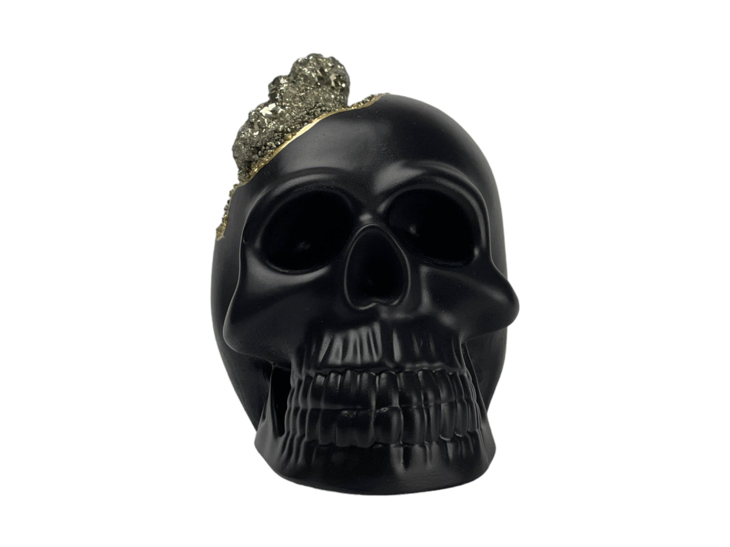 Pyrite Skull Head (black) - Concordia Style Boutique
