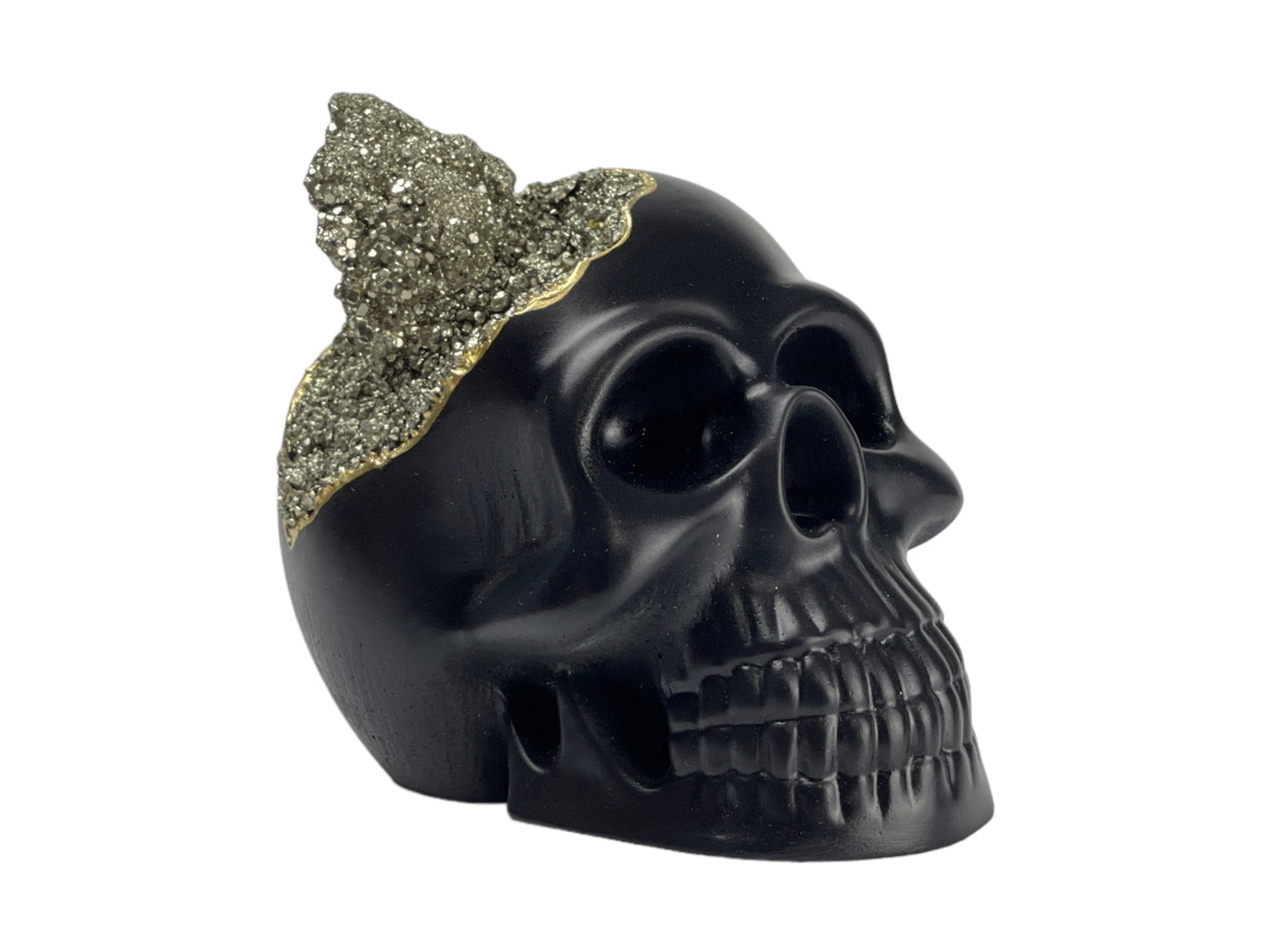 Pyrite Skull Head (black) - Concordia Style Boutique