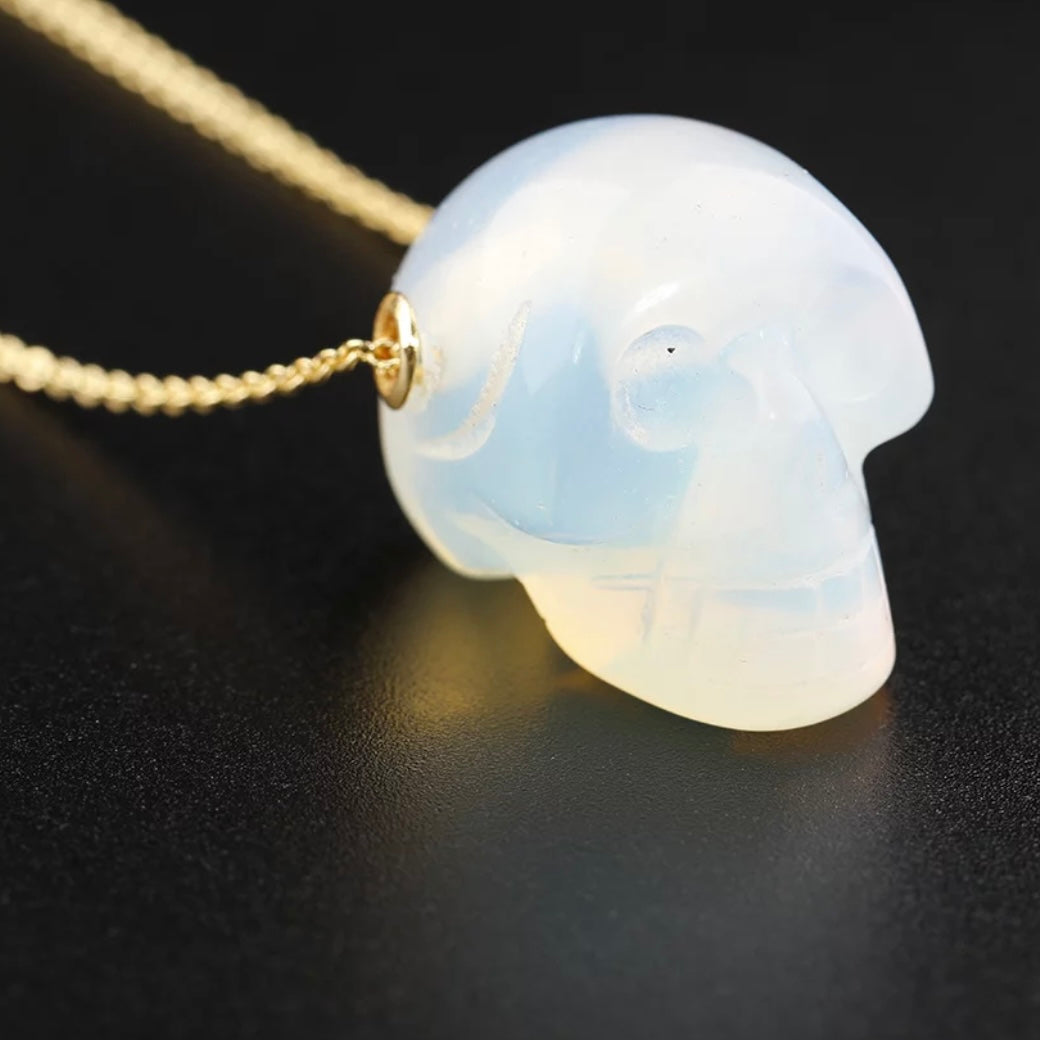 Skull Crystal pendant necklace - Unisex - Concordia Style Boutique