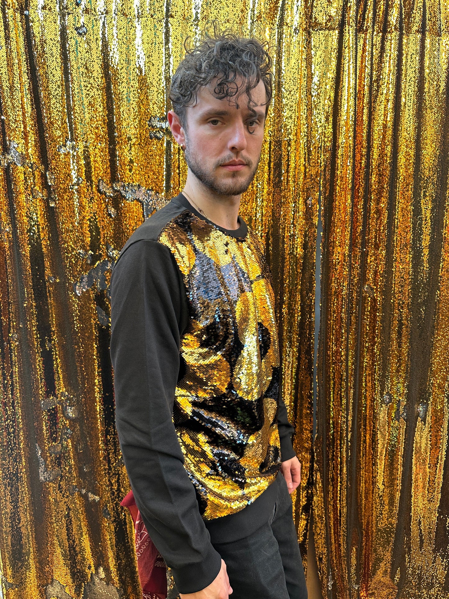 "Any Old Iron" - Mens Golden Quant Sweatshirt - Premium Clothing from Any Old Iron - Just $120! Shop now at Concordia Style Boutique