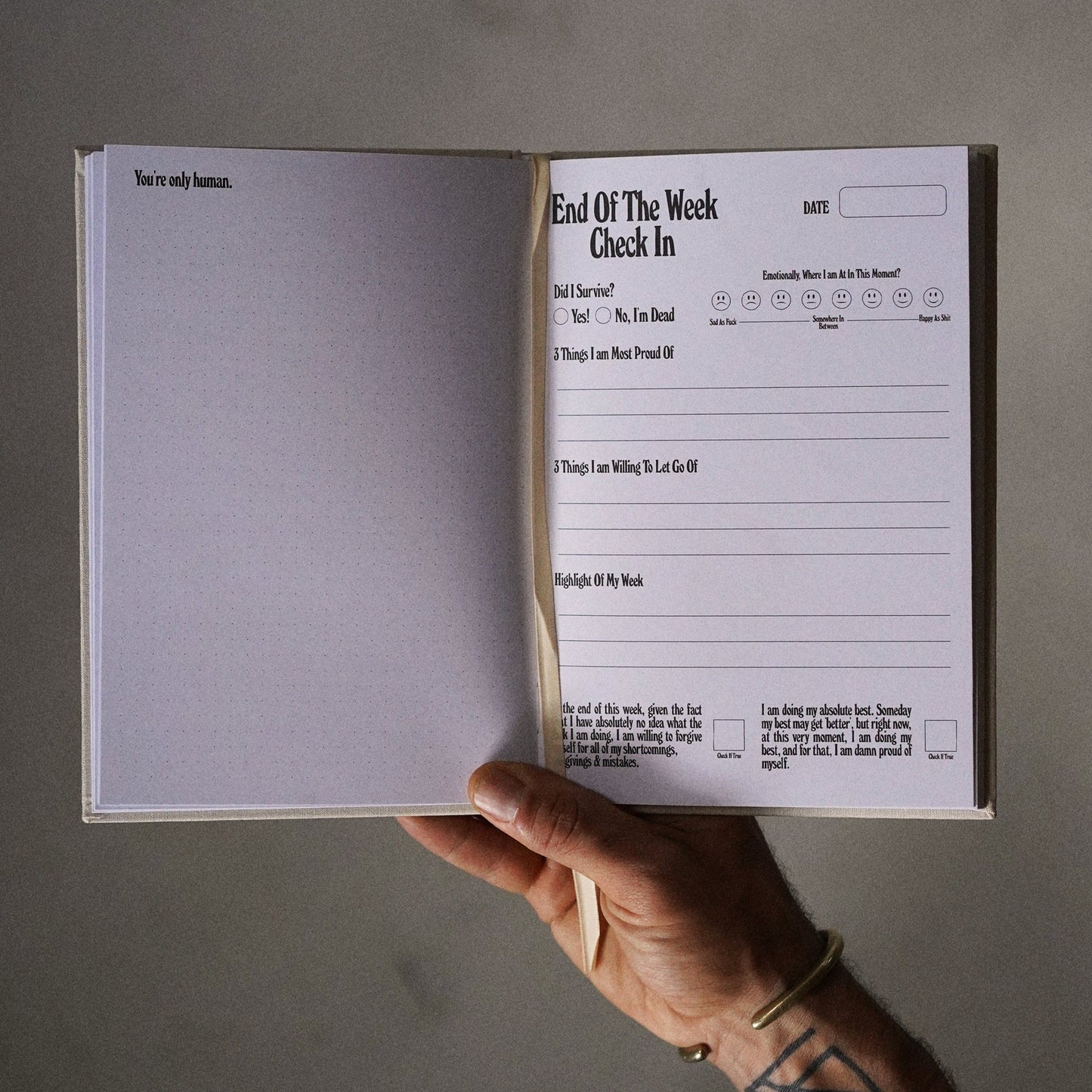 'No Idea' Linen Bound Journal - Concordia Style Boutique