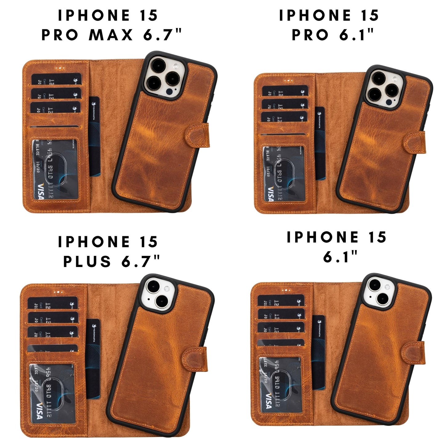 Casper Leather iPhone 15 Series Wallet Case - Concordia Style Boutique