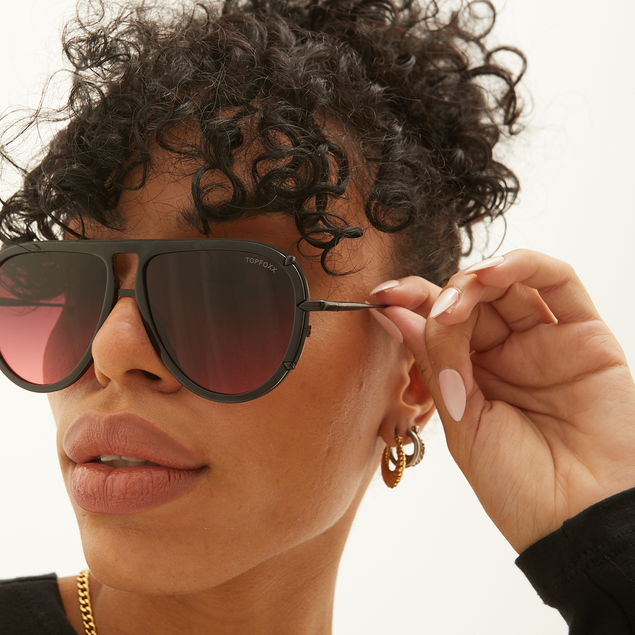 Ivy Luxe - Ruby Tangle-Free Round Aviator Sunglasses - Concordia Style Boutique